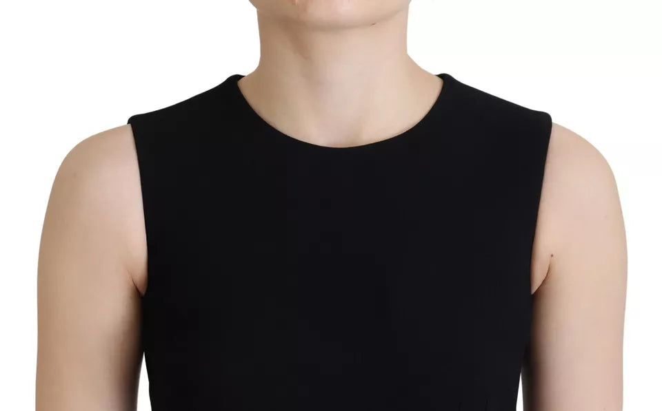 Dolce & Gabbana Black Women's Sheath Flare Viscose Women's Dress (Pre-Owned)