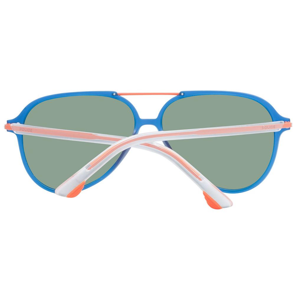 Police Blue Plastic Men's Sunglasses