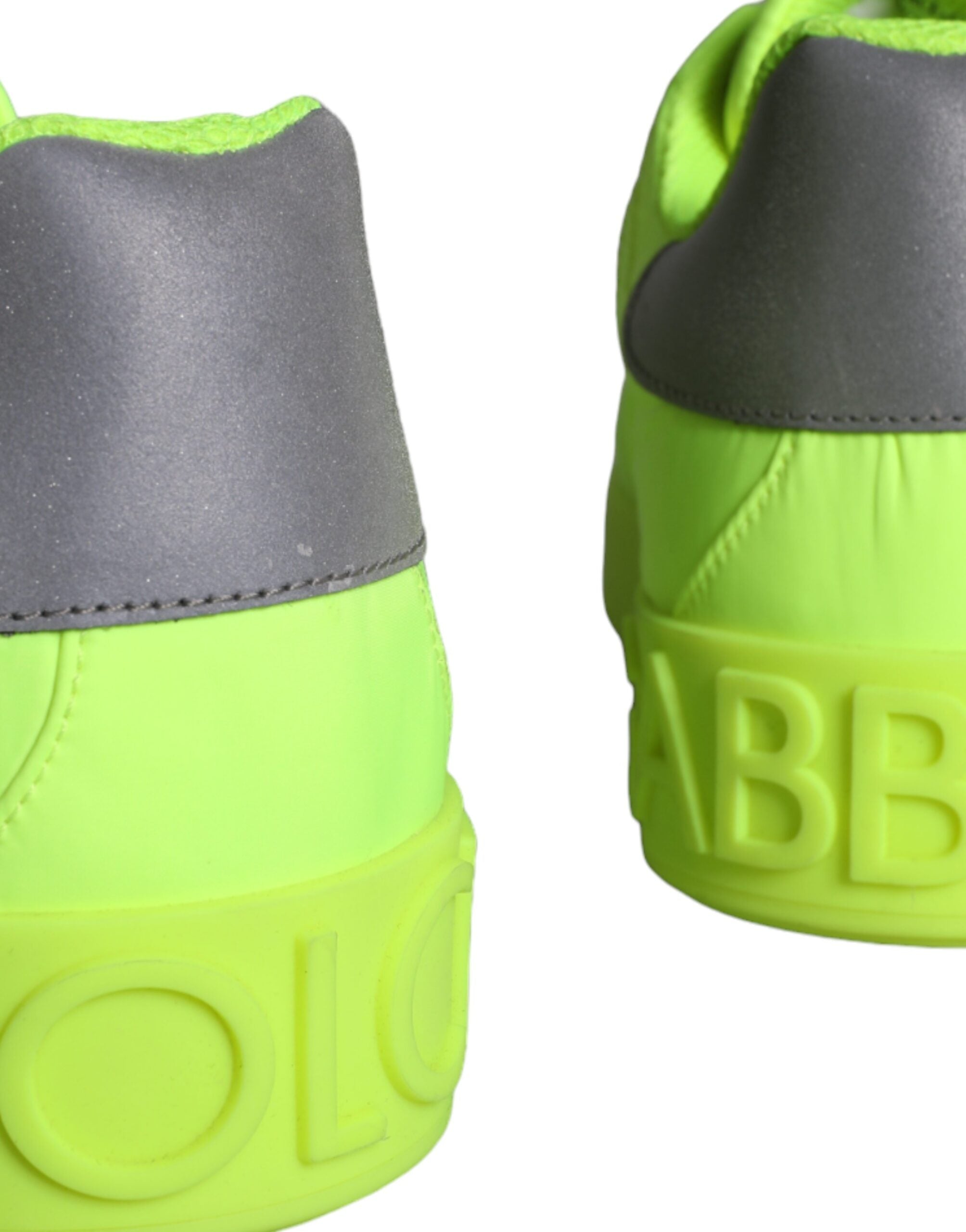Dolce & Gabbana Neon Green Logo Tape Low Top Sneakers Men's Shoes (Pre-Owned)