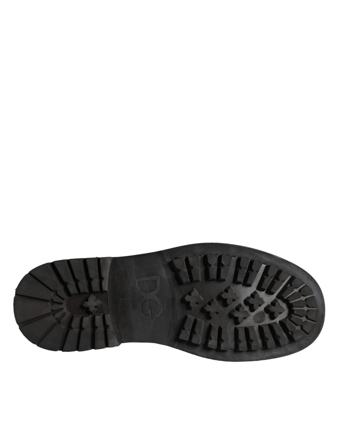 Dolce & Gabbana Black Lace Up Mid Calf Boots Men Men's Shoes
