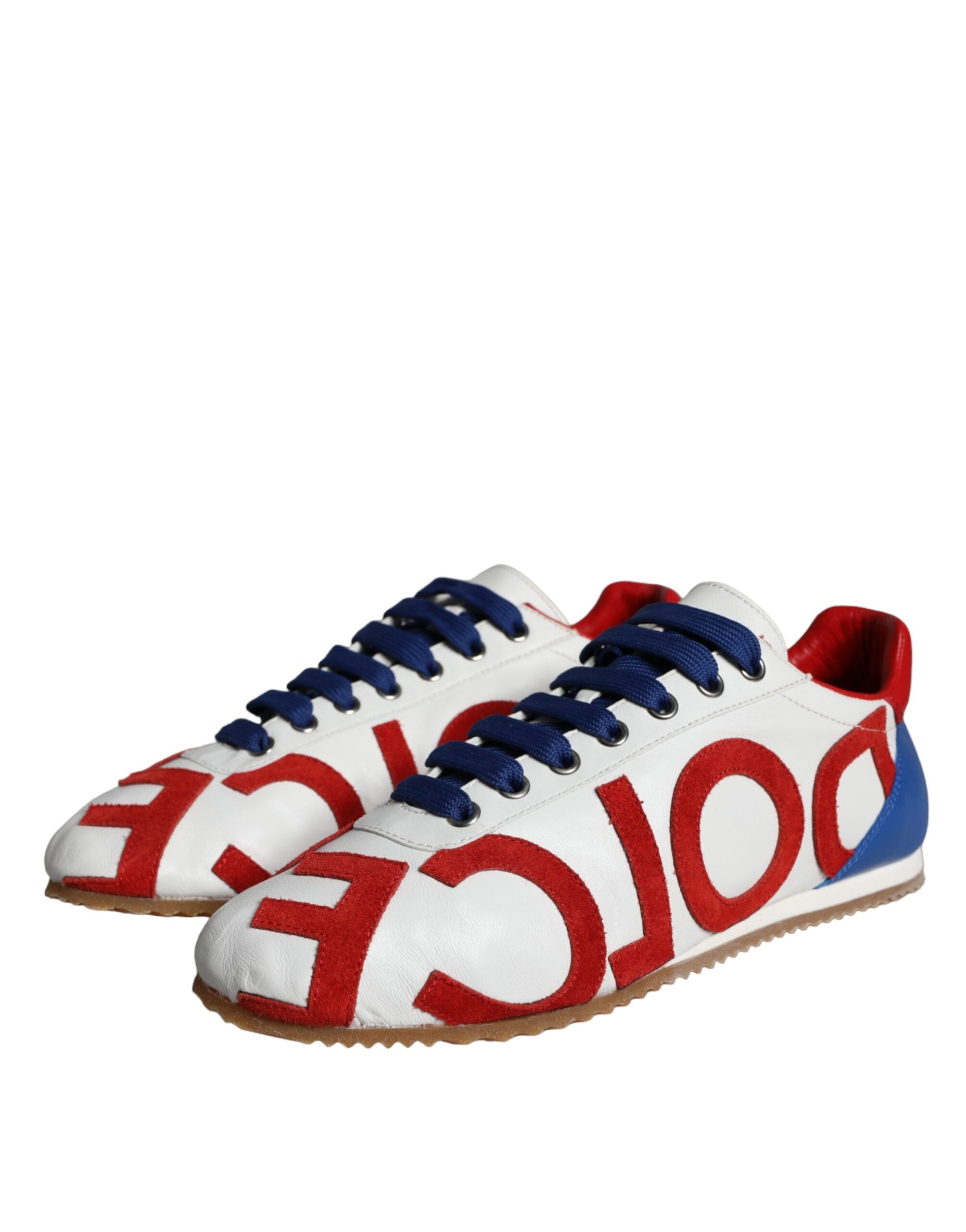 Dolce & Gabbana Multicolor Leather Logo Casual Sneakers Women's Shoes (Pre-Owned)