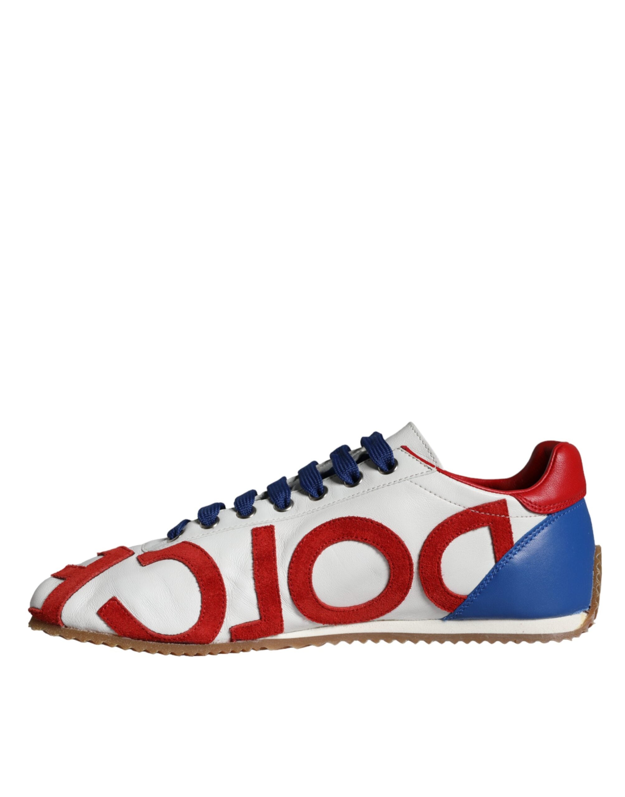 Dolce & Gabbana Multicolor Leather Logo Casual Sneakers Women's Shoes (Pre-Owned)