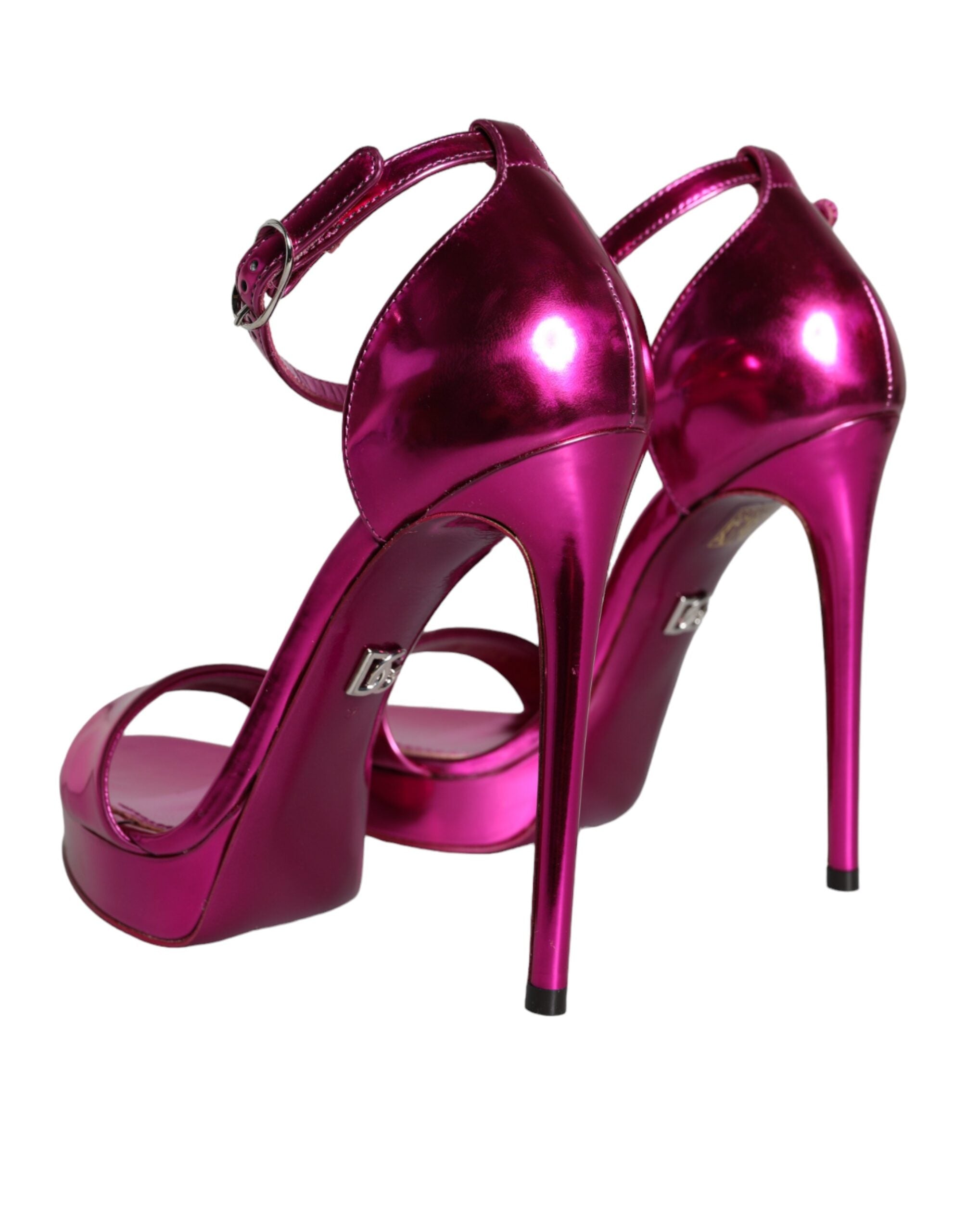 Dolce & Gabbana Fuchsia KEIRA Heels Ankle Strap Sandals Women's Shoes