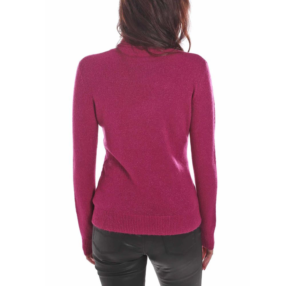 Yes Zee Fuchsia Viscose Women's Sweater