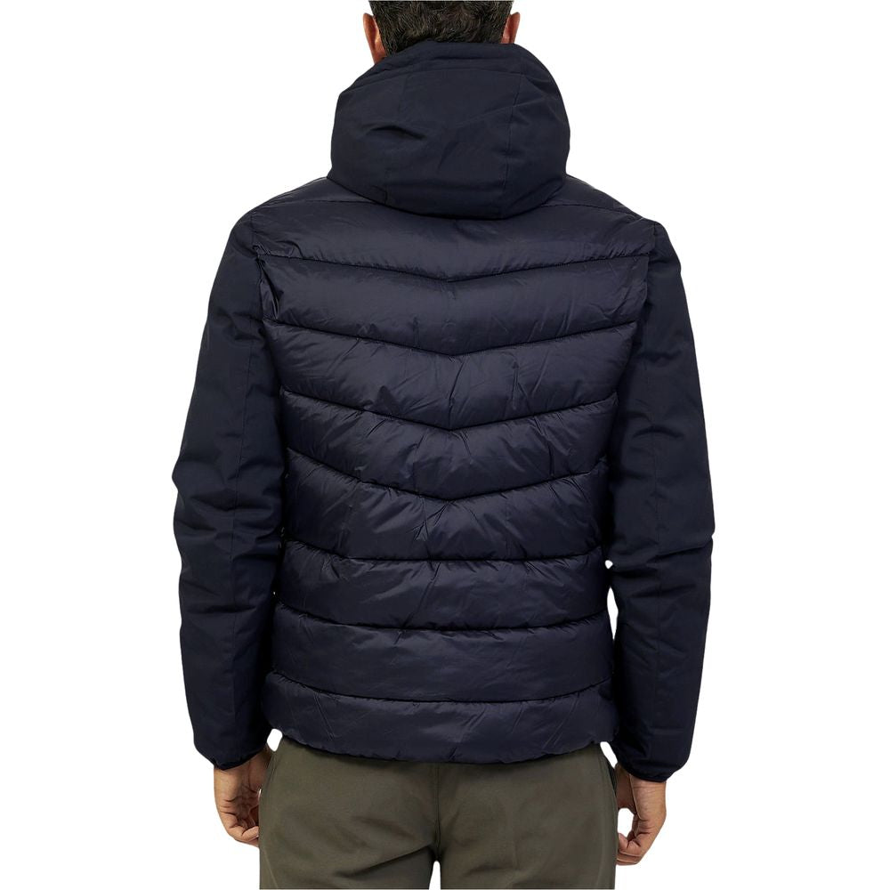 Yes Zee Blue Nylon Men's Jacket