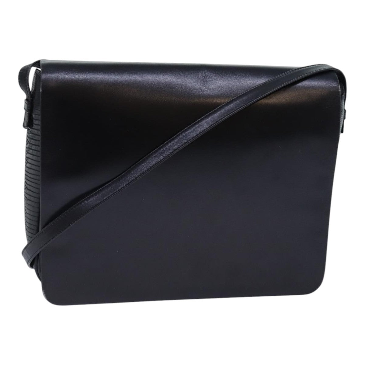 Salvatore Ferragamo Vintage Leather Black Leather Shoulder Bag Bag (Pre-Owned)
