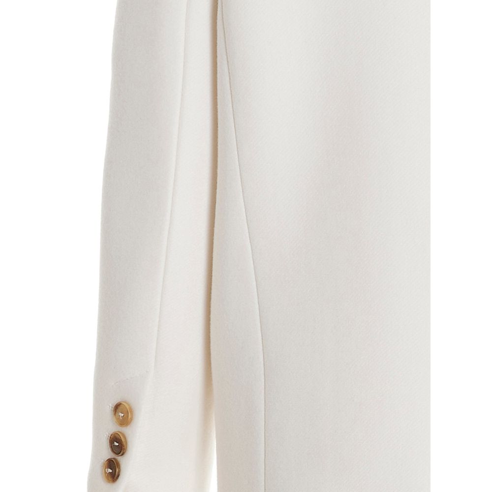 PINKO White Wool Jackets & Women's Coat