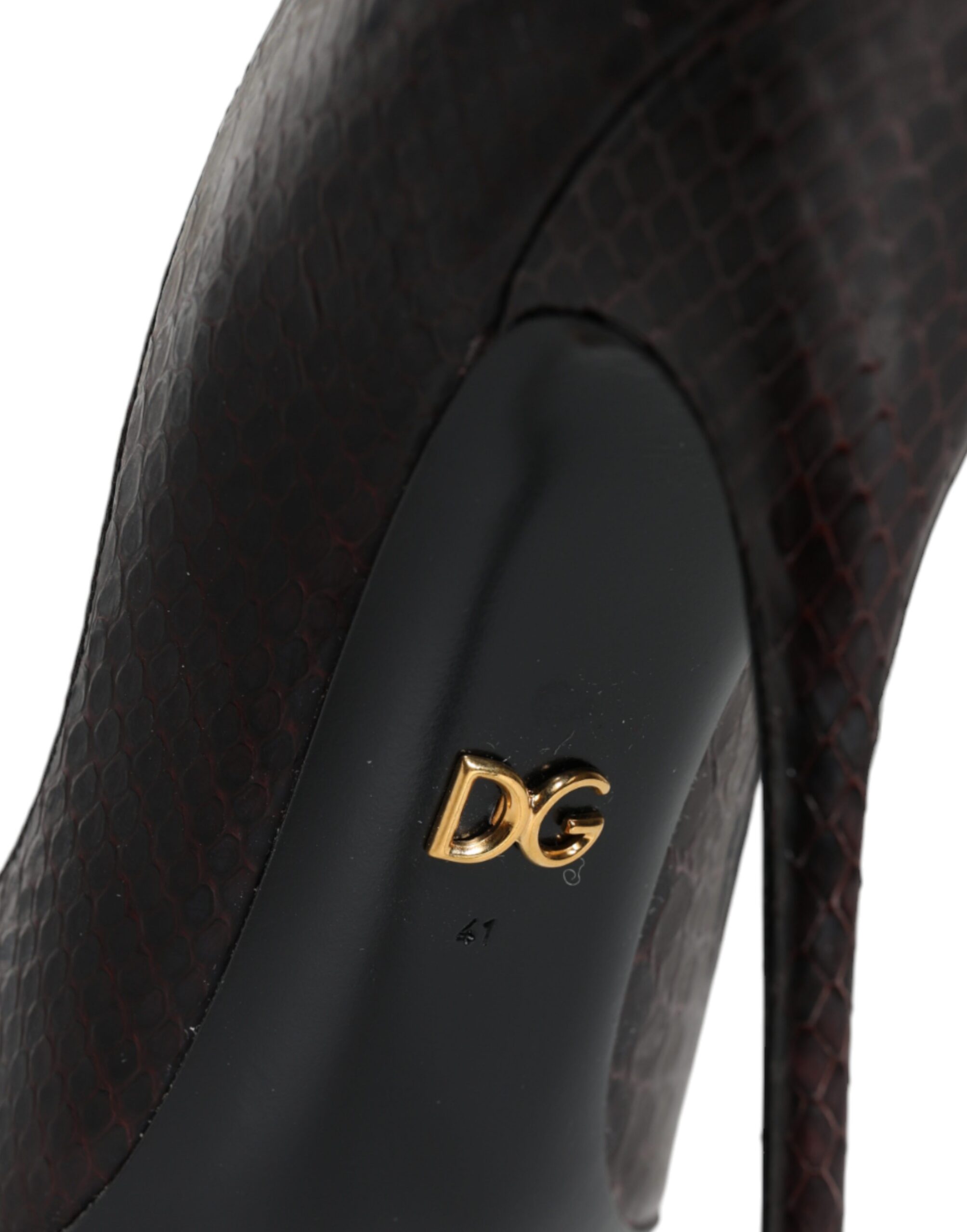 Dolce & Gabbana Multicolor Exotic Leather Heels Pumps Women's Shoes