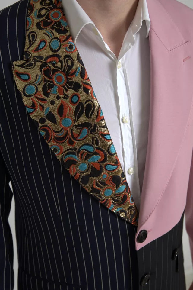 Dolce & Gabbana Multicolor Patchwork Single Breasted Men's Blazer (Pre-Owned)