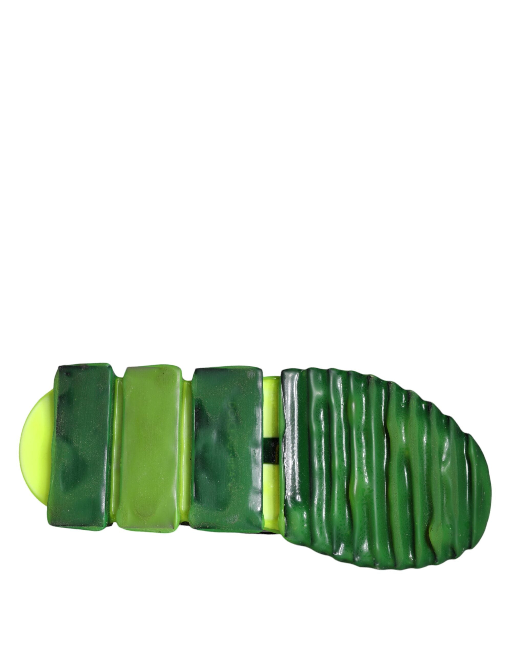 Dolce & Gabbana White Yellow Slip On Sorrento Sneakers Women's Shoes (Pre-Owned)