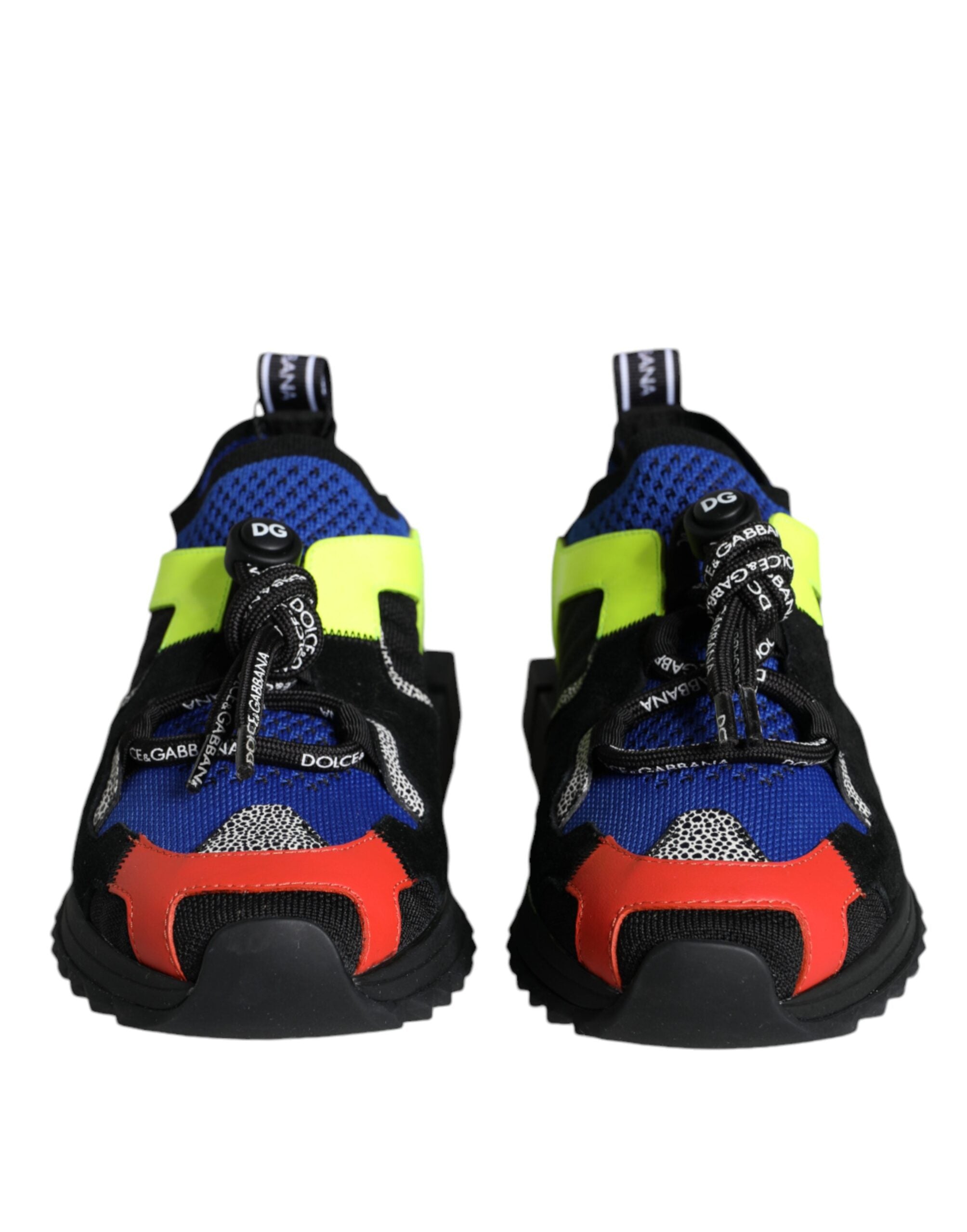 Dolce & Gabbana Multicolor Mesh Sorrento Trekking Sneakers Women's Shoes