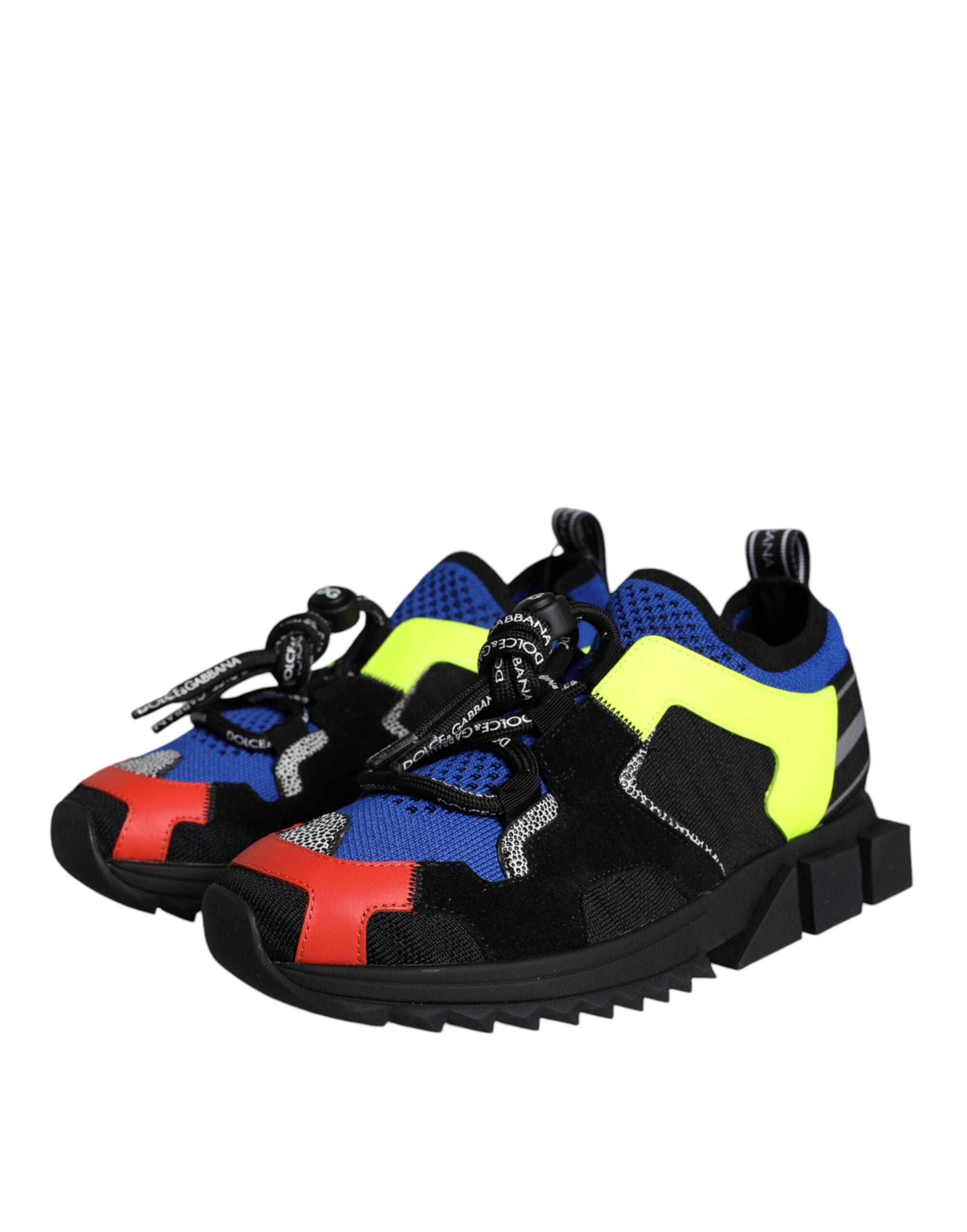 Dolce & Gabbana Multicolor Mesh Sorrento Trekking Sneakers Women's Shoes