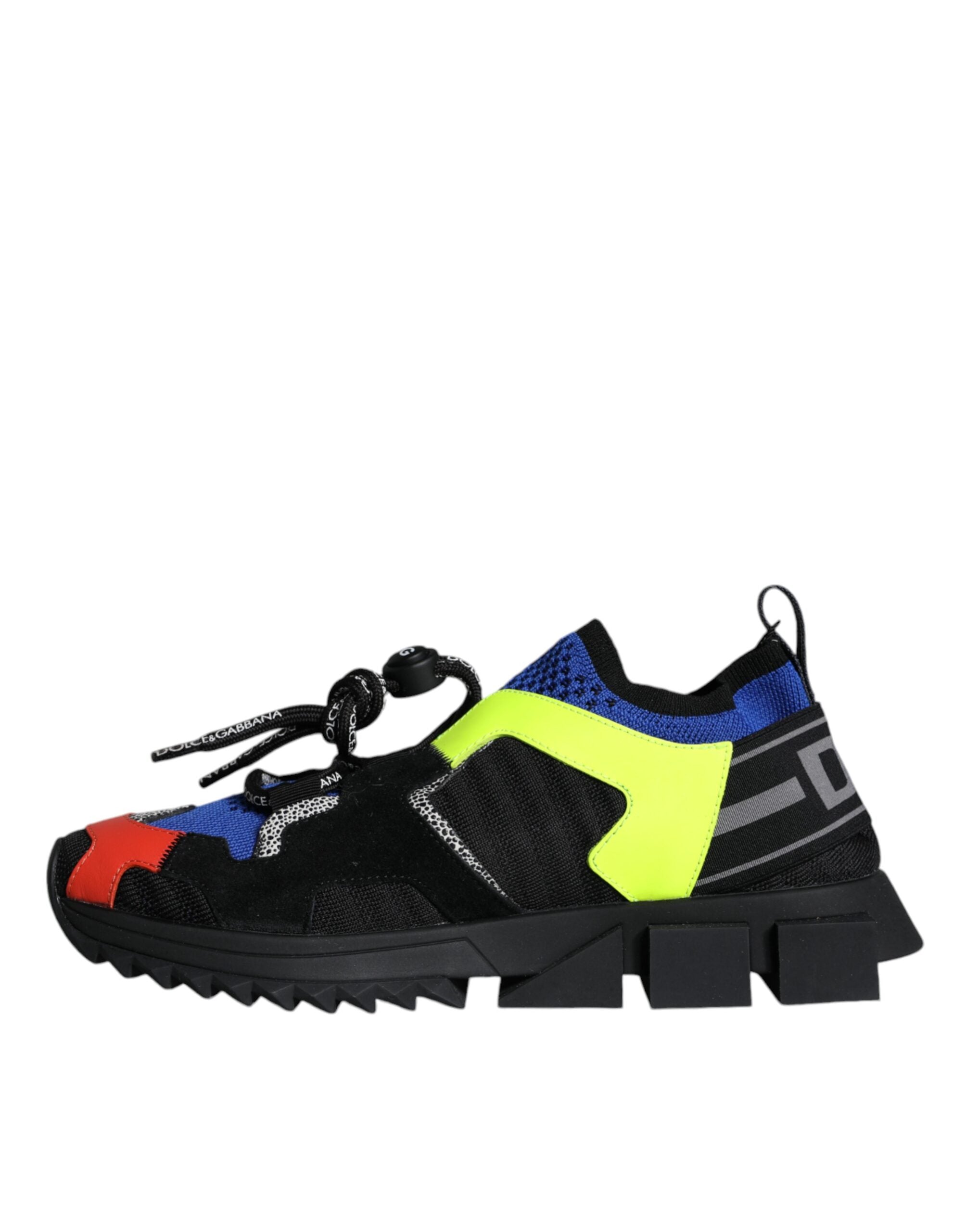 Dolce & Gabbana Multicolor Mesh Sorrento Trekking Sneakers Women's Shoes