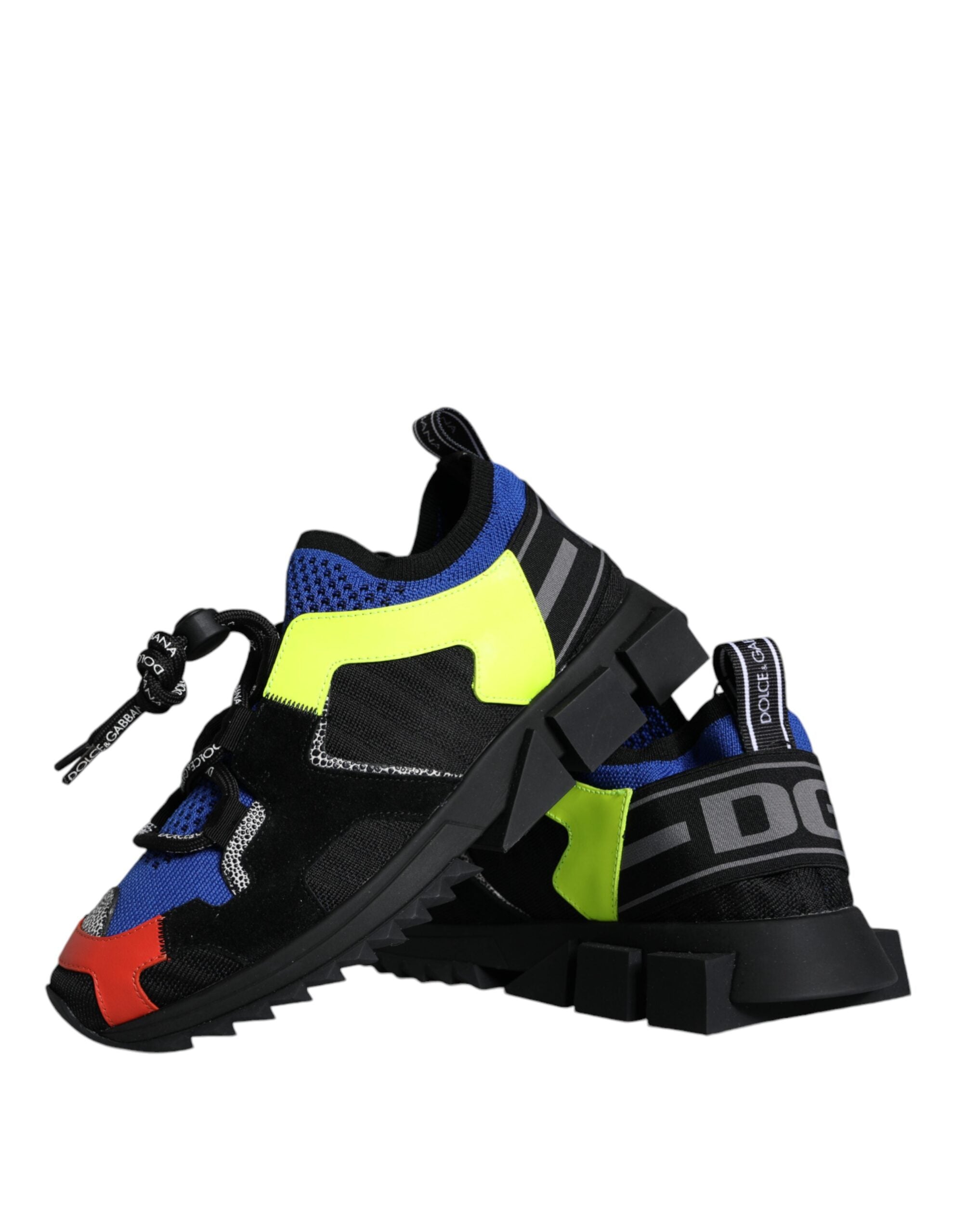 Dolce & Gabbana Multicolor Mesh Sorrento Trekking Sneakers Women's Shoes