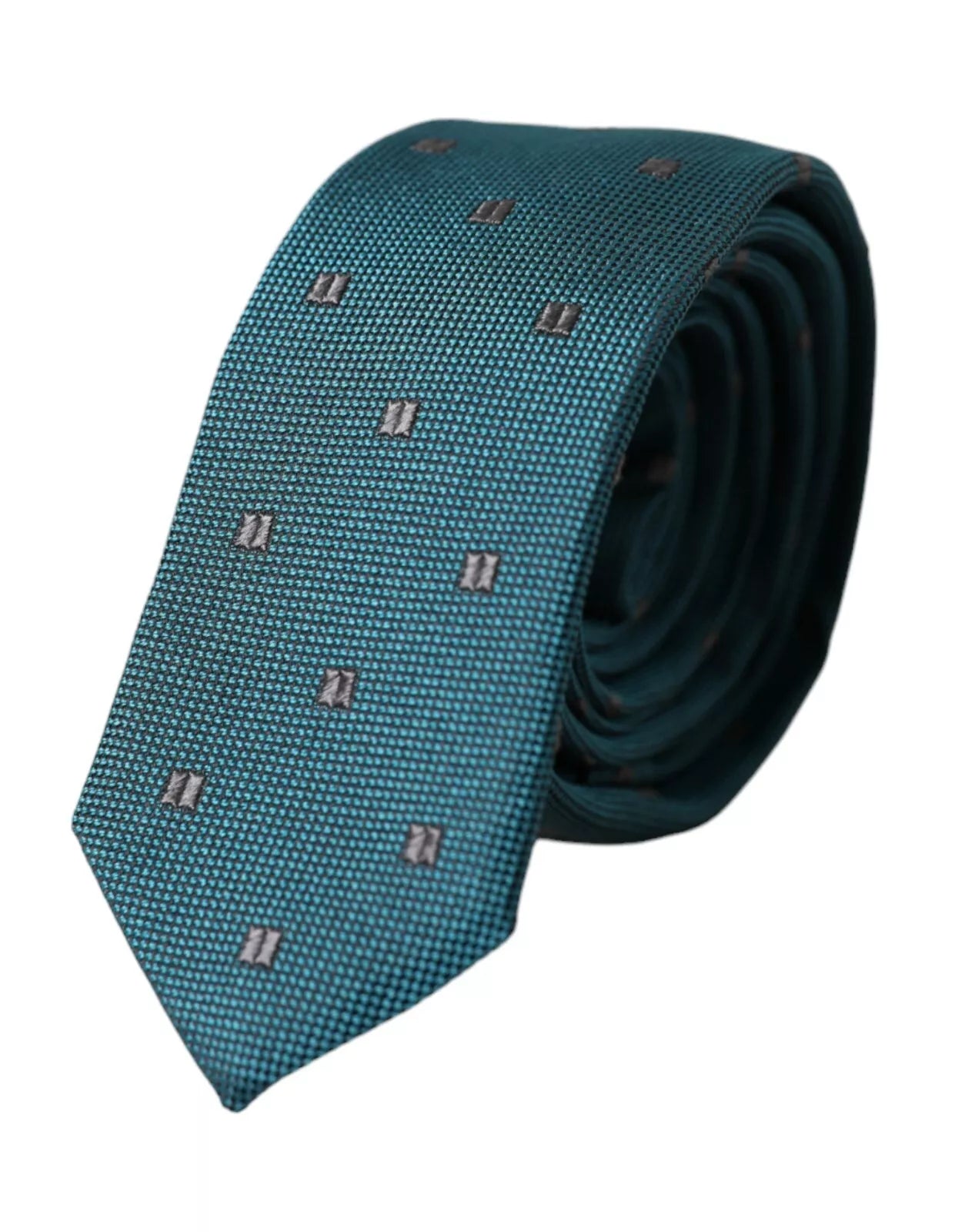 Dolce & Gabbana Green Patterned Silk Adjustable Men Men's Tie
