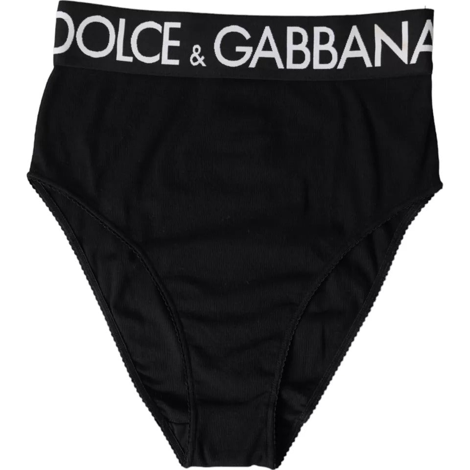 Dolce & Gabbana White Nylon Logo Waistband Panty Women's Underwear