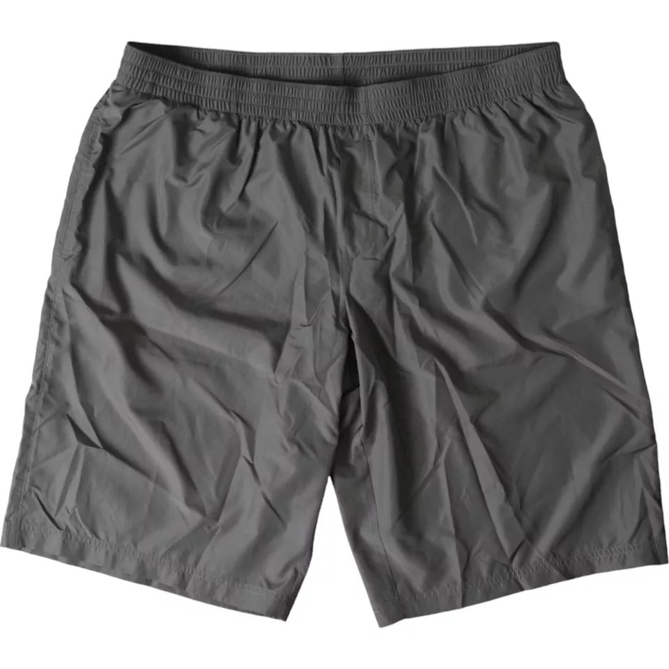 Dolce & Gabbana Dark Gray Polyester Beachwear Shorts Swimwear Men's Men (Pre-Owned)