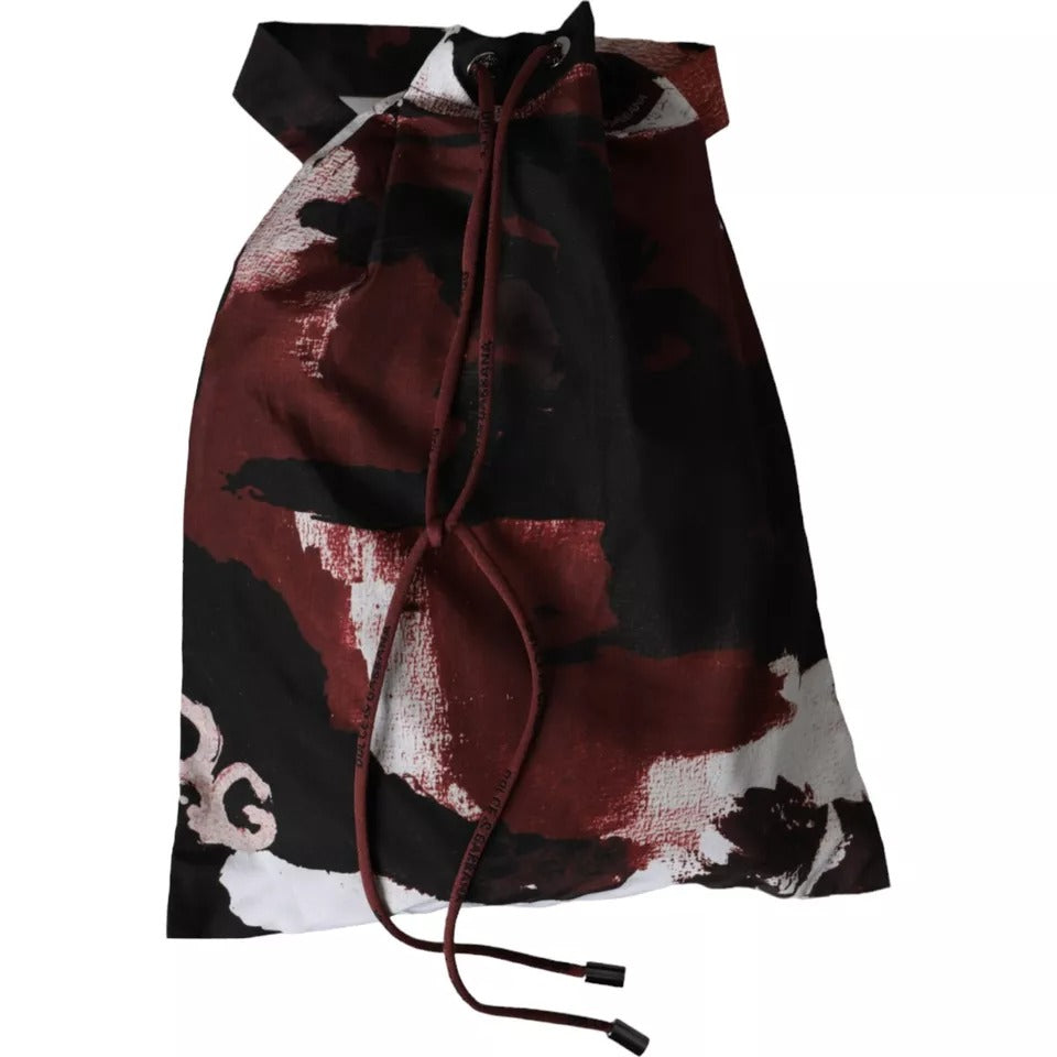 Dolce & Gabbana Multicolor Camouflage DG Logo Beachwear Shorts Men's Swimwear