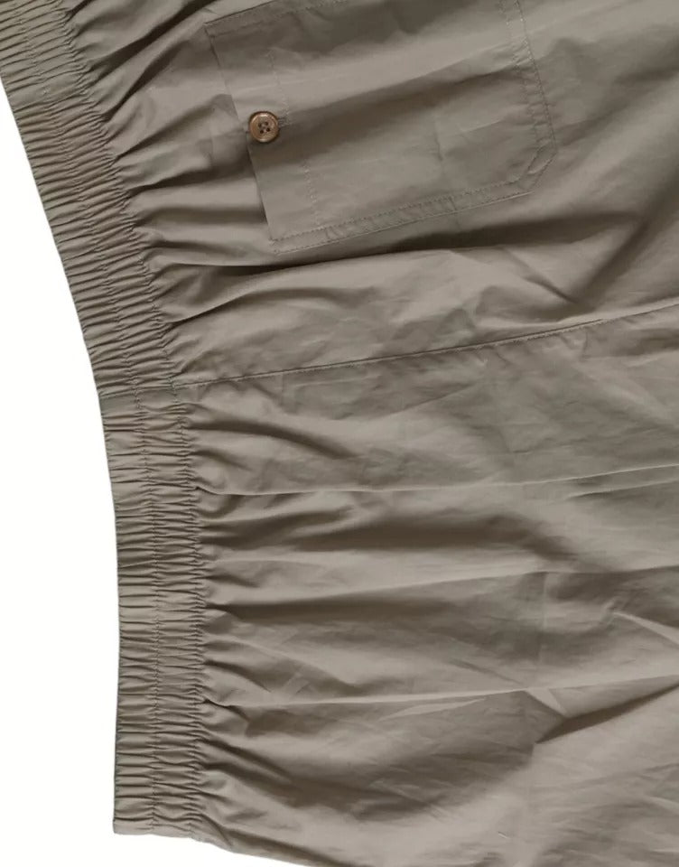 Dolce & Gabbana Maroon Polyester Drawstring Shorts Men's Swimwear