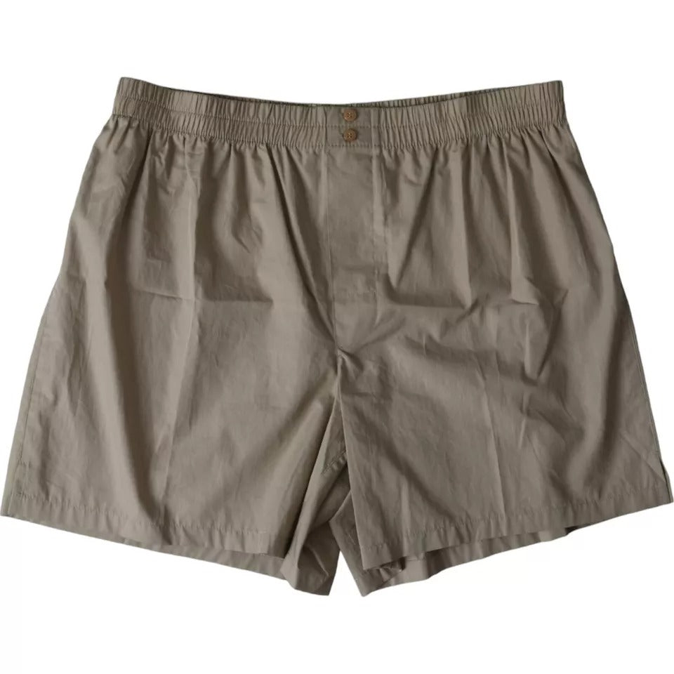 Dolce & Gabbana Maroon Polyester Drawstring Shorts Men's Swimwear