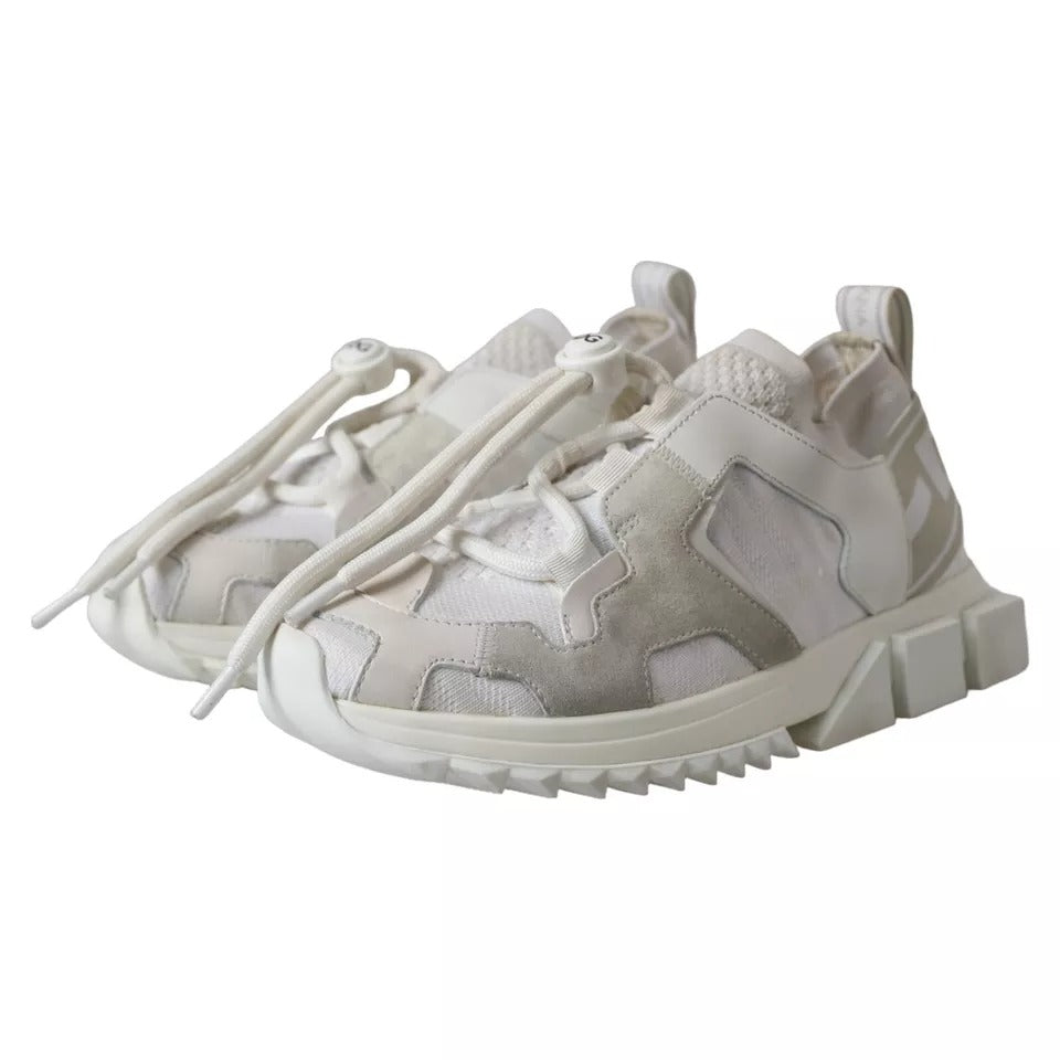 Dolce & Gabbana White Mesh Sorrento Trekking Sneakers Women's Shoes (Pre-Owned)