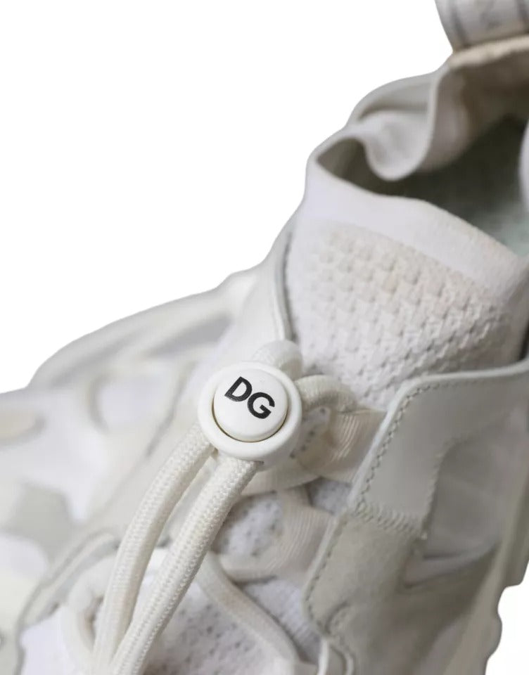 Dolce & Gabbana White Mesh Sorrento Trekking Sneakers Women's Shoes (Pre-Owned)