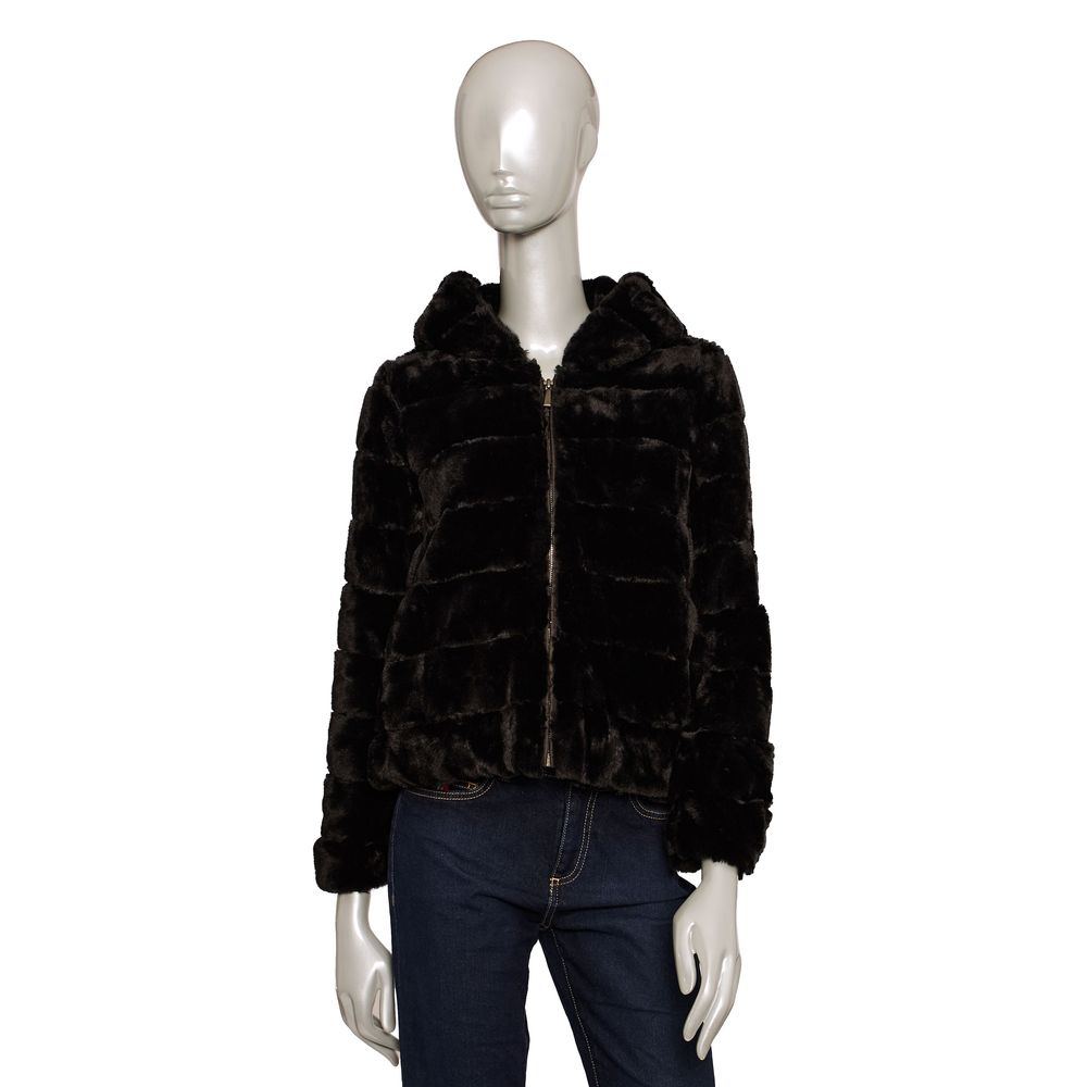 Baldinini Trend Black Polyester Jackets & Women's Coat