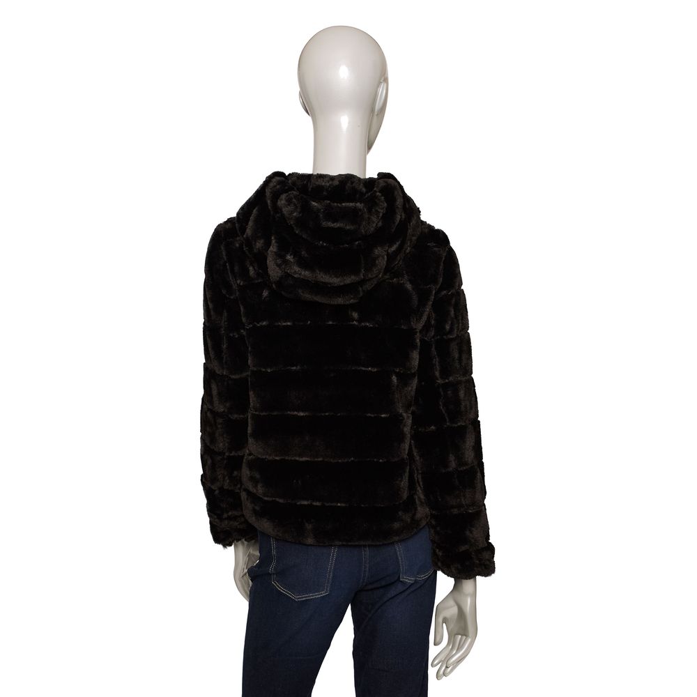 Baldinini Trend Black Polyester Jackets & Women's Coat
