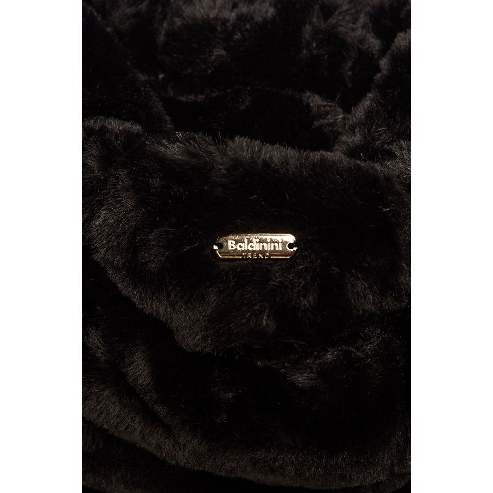 Baldinini Trend Black Polyester Jackets & Women's Coat