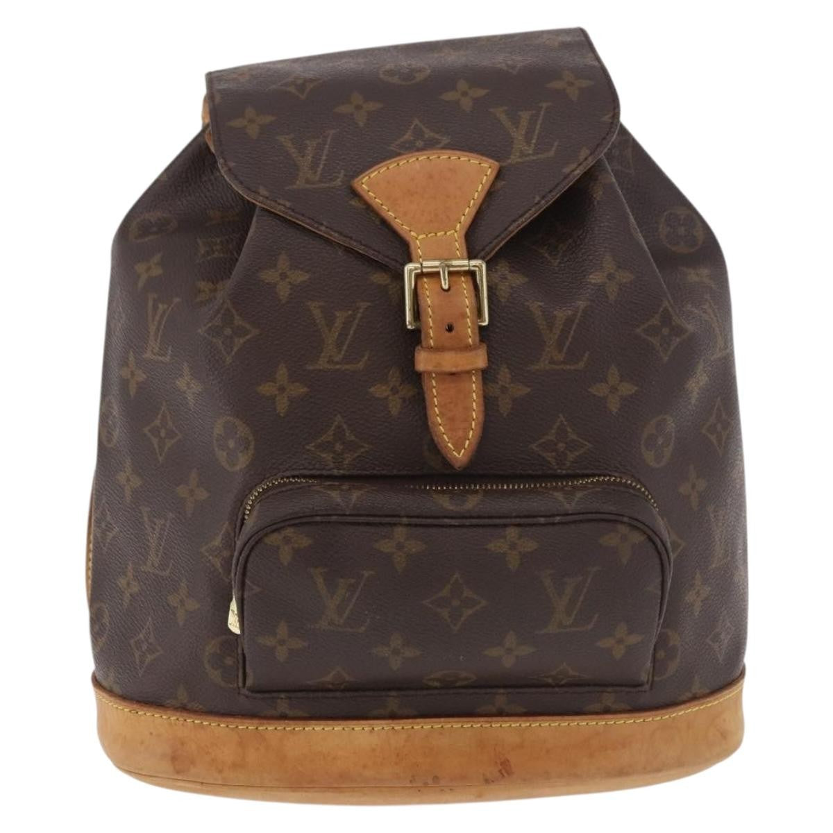 Louis Vuitton Vintage Montsouris Monogram Canvas Brown Canvas Backpack Bag (Pre-Owned)