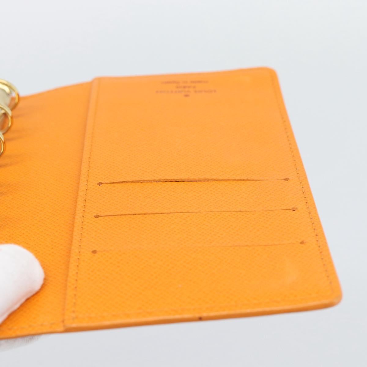 Louis Vuitton Agenda Cover Epi Orange Leather Clutche & Pouche Bag (Pre-Owned)