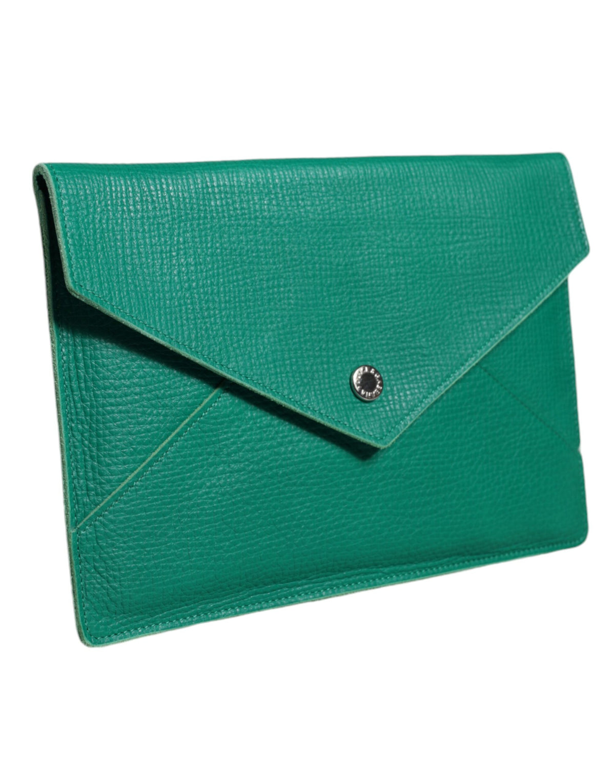 Dolce & Gabbana Green Leather Handbag Clutch Mini Purse Pouch Tablet Women's Case