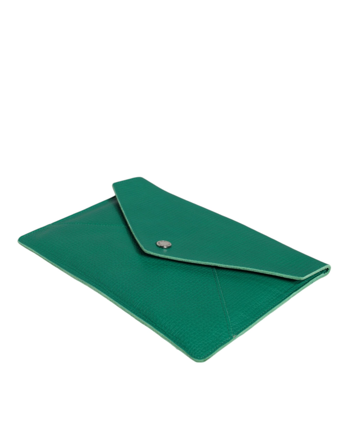Dolce & Gabbana Green Leather Handbag Clutch Mini Purse Pouch Tablet Women's Case
