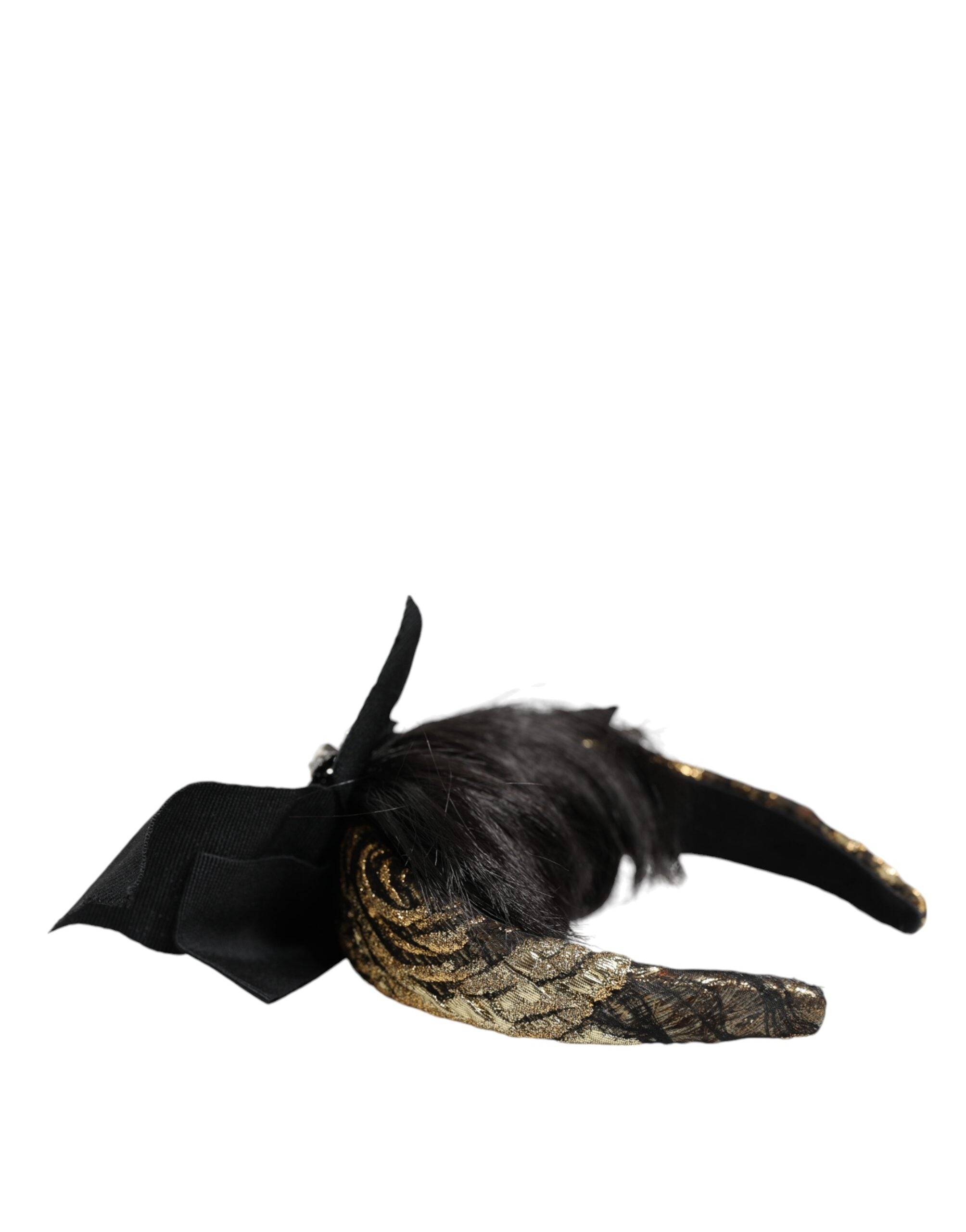 Dolce & Gabbana Black Hair Parrucchiera Crystal Headband Women's Diadem