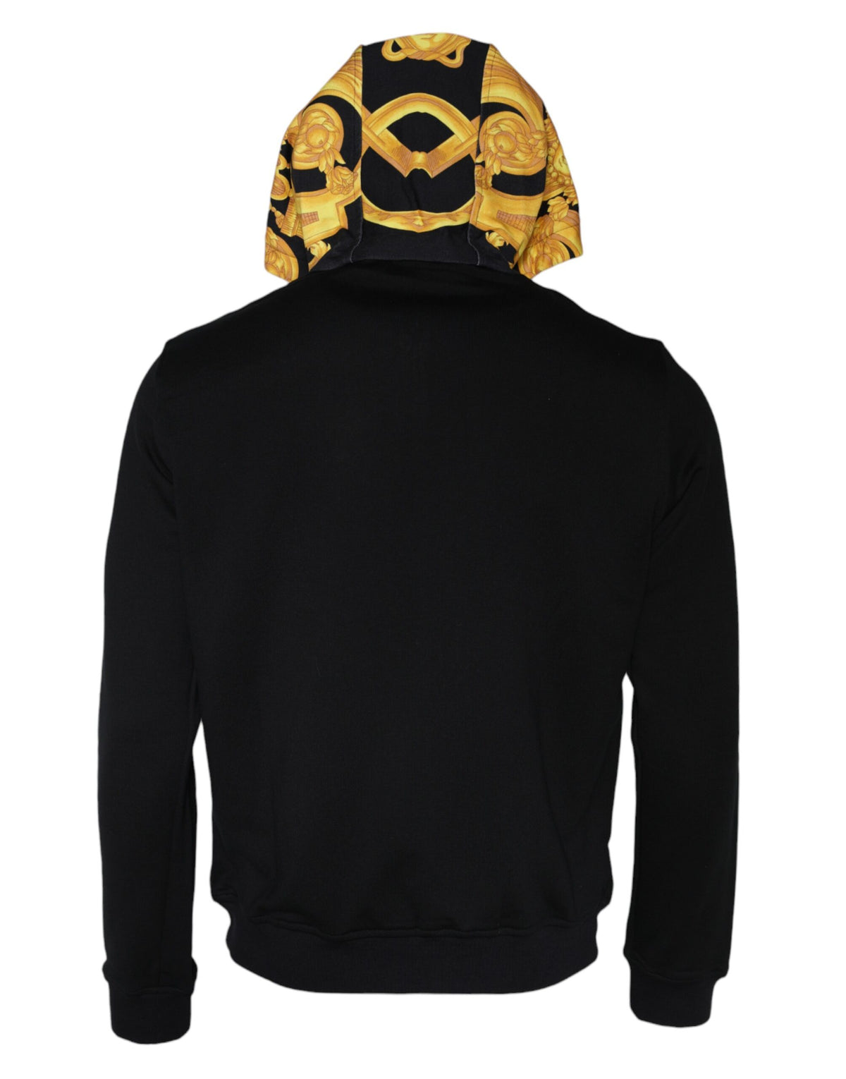 Versace Black Medusa Print Cotton Full Zip HoodieSweatshirt Men's Sweater