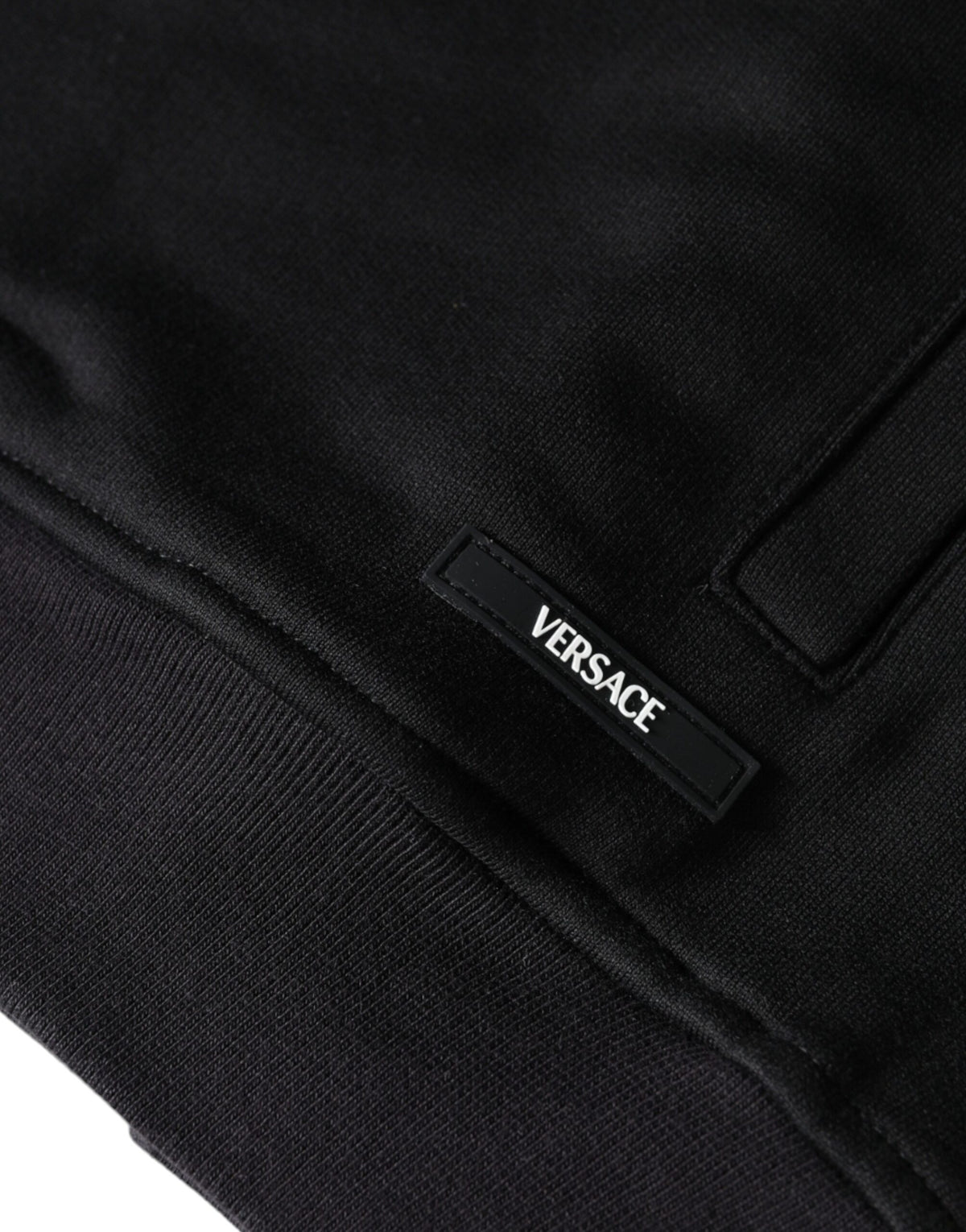 Versace Black Medusa Print Cotton Full Zip HoodieSweatshirt Men's Sweater