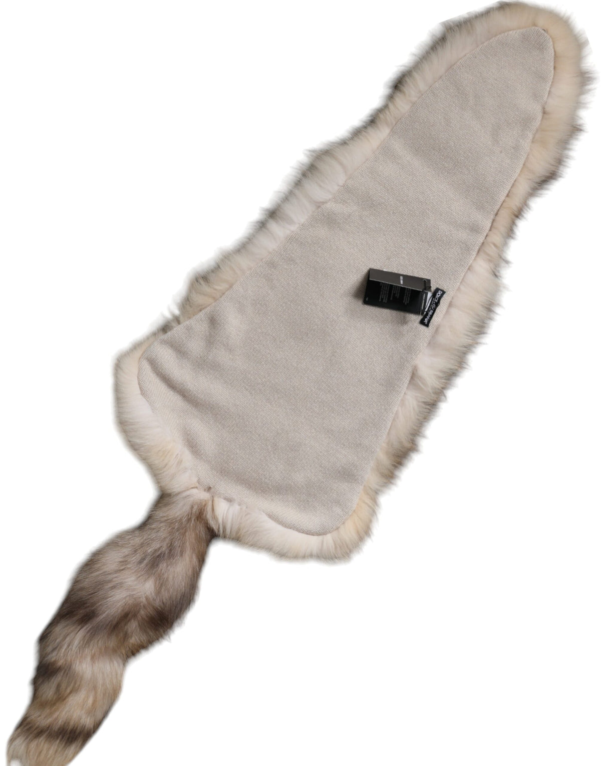 Dolce & Gabbana Brown Frost Fox Fur Neck Warmer Winter Women's Scarf