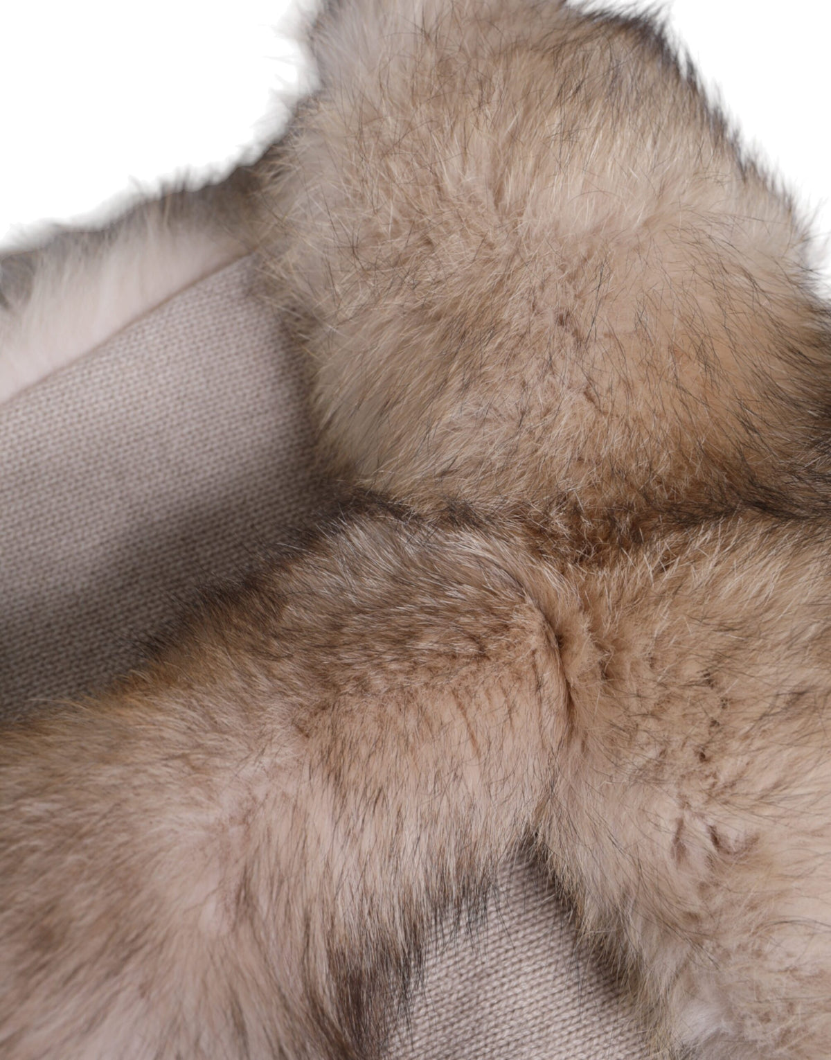 Dolce & Gabbana Brown Frost Fox Fur Neck Warmer Winter Women's Scarf