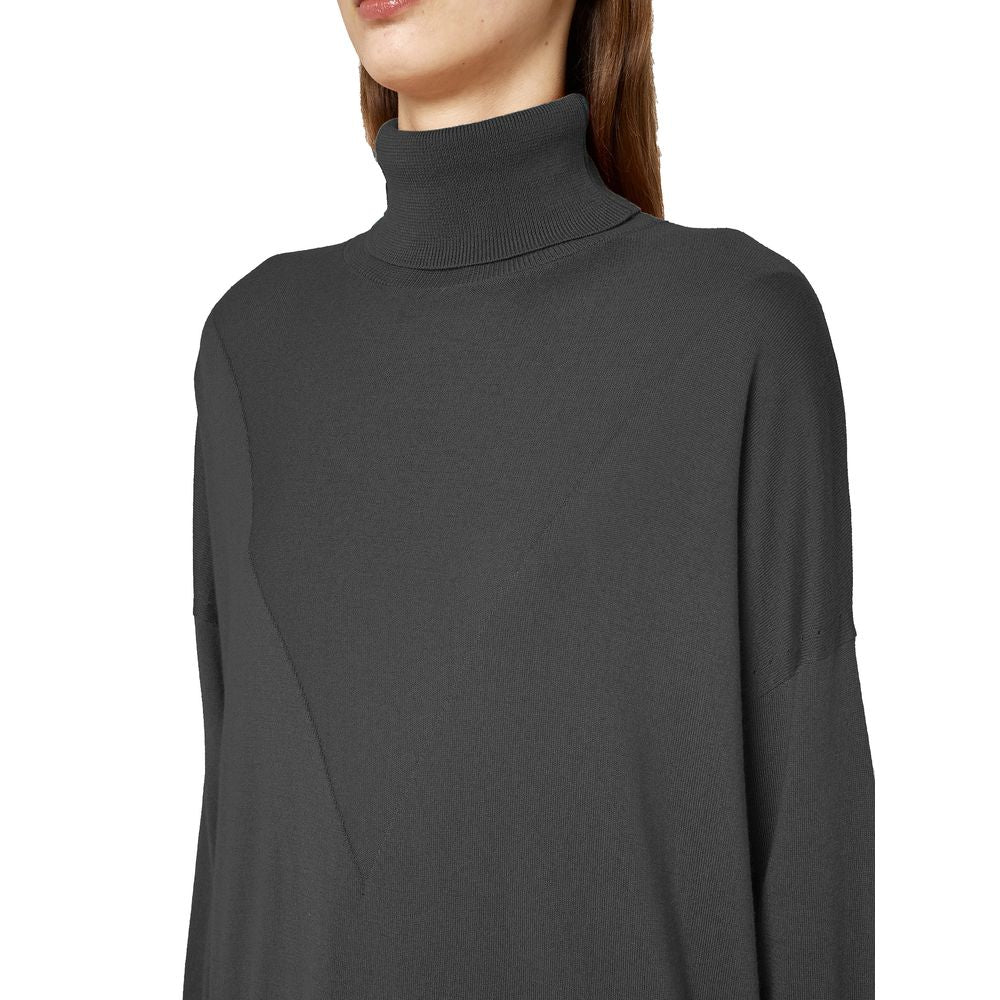 Alpha Studio Gray Silk Women's Sweater