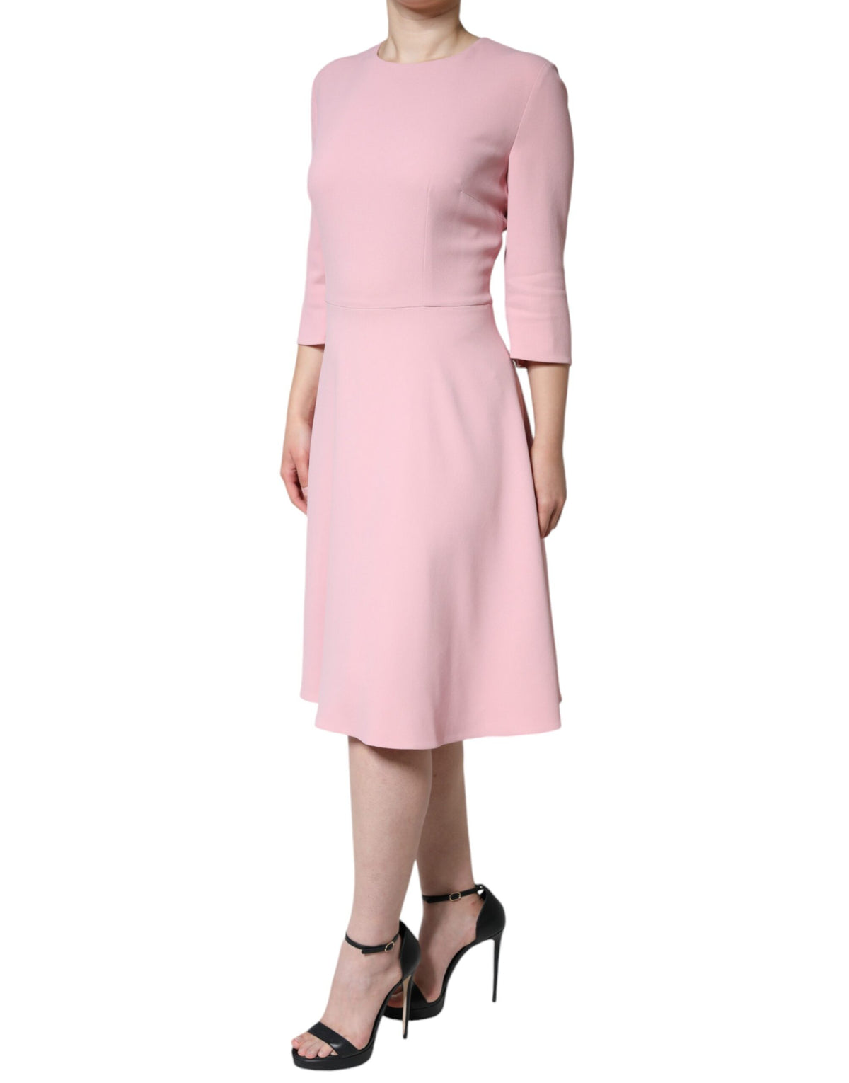 Dolce & Gabbana Pink A-line Viscose 3/4 Sleeves Women's Dress (Pre-Owned)
