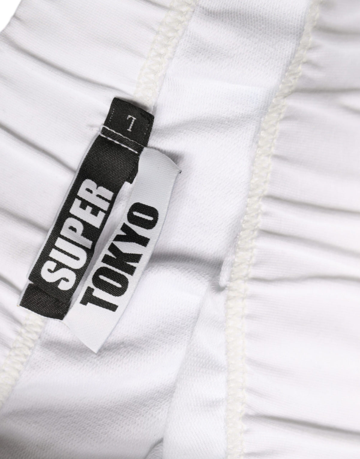 STK White Cotton Stretch High Waist Pencil Cut Knee Length Women's Skirt (Pre-Owned)