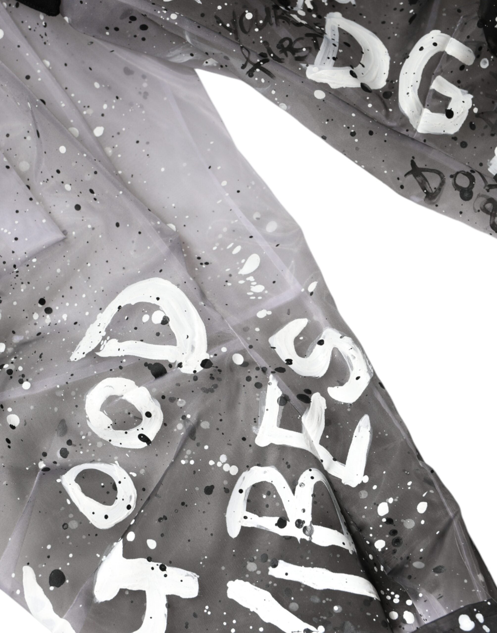 Dolce & Gabbana White See Through Logo Cropped Cargo Women's Pants
