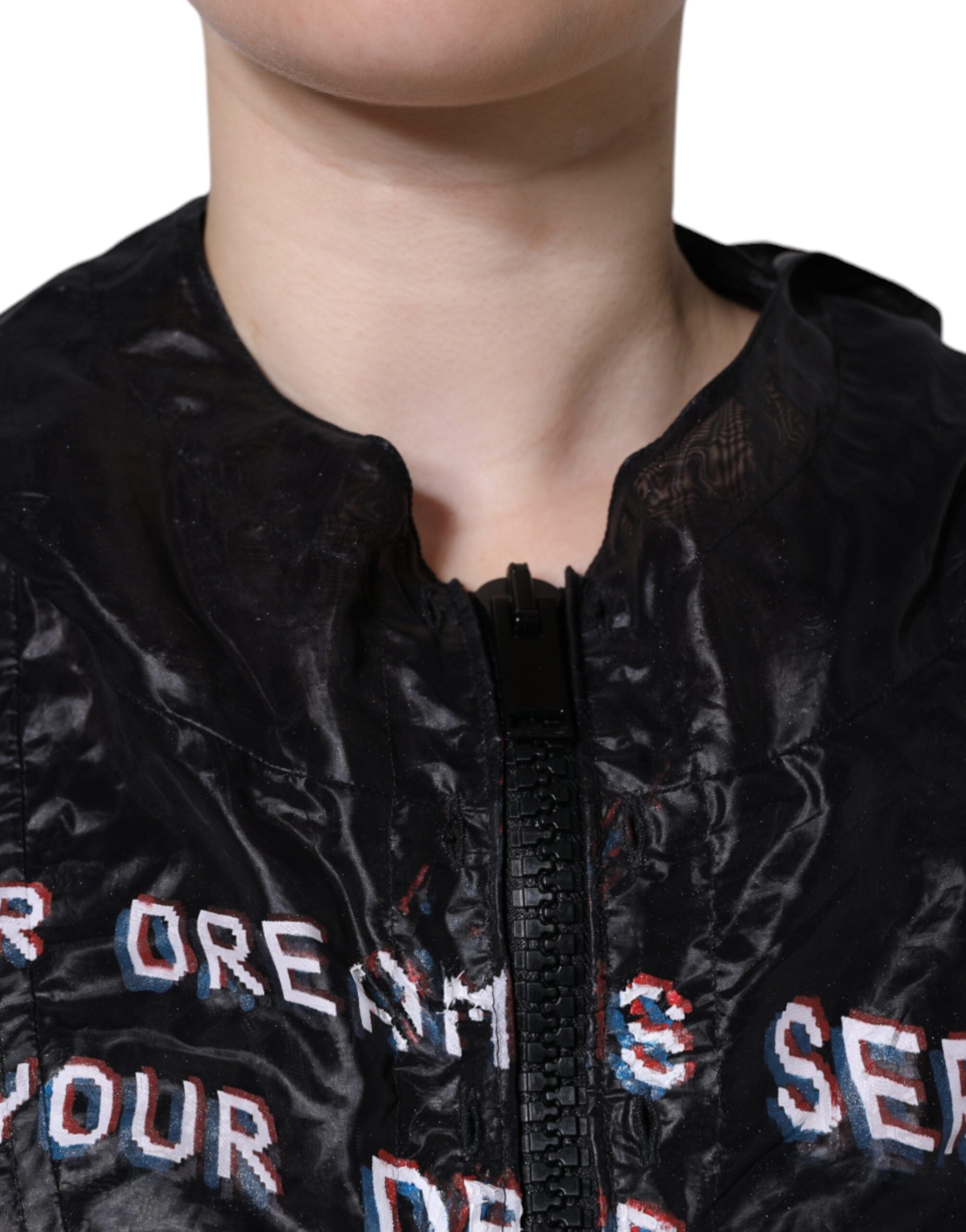 Dolce & Gabbana Multicolor Print Hooded Sweatshirt Women's Sweater
