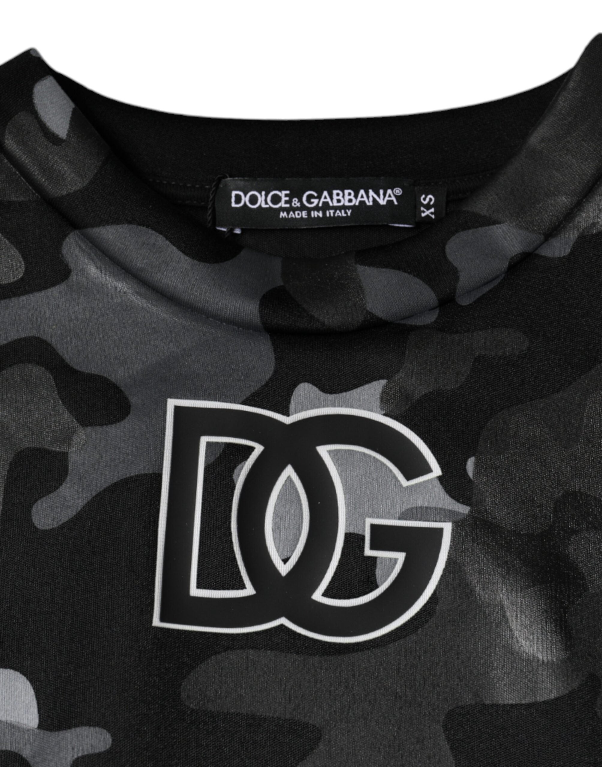 Dolce & Gabbana Black Camouflage Round Neck Sweatshirt Women's Sweater (Pre-Owned)