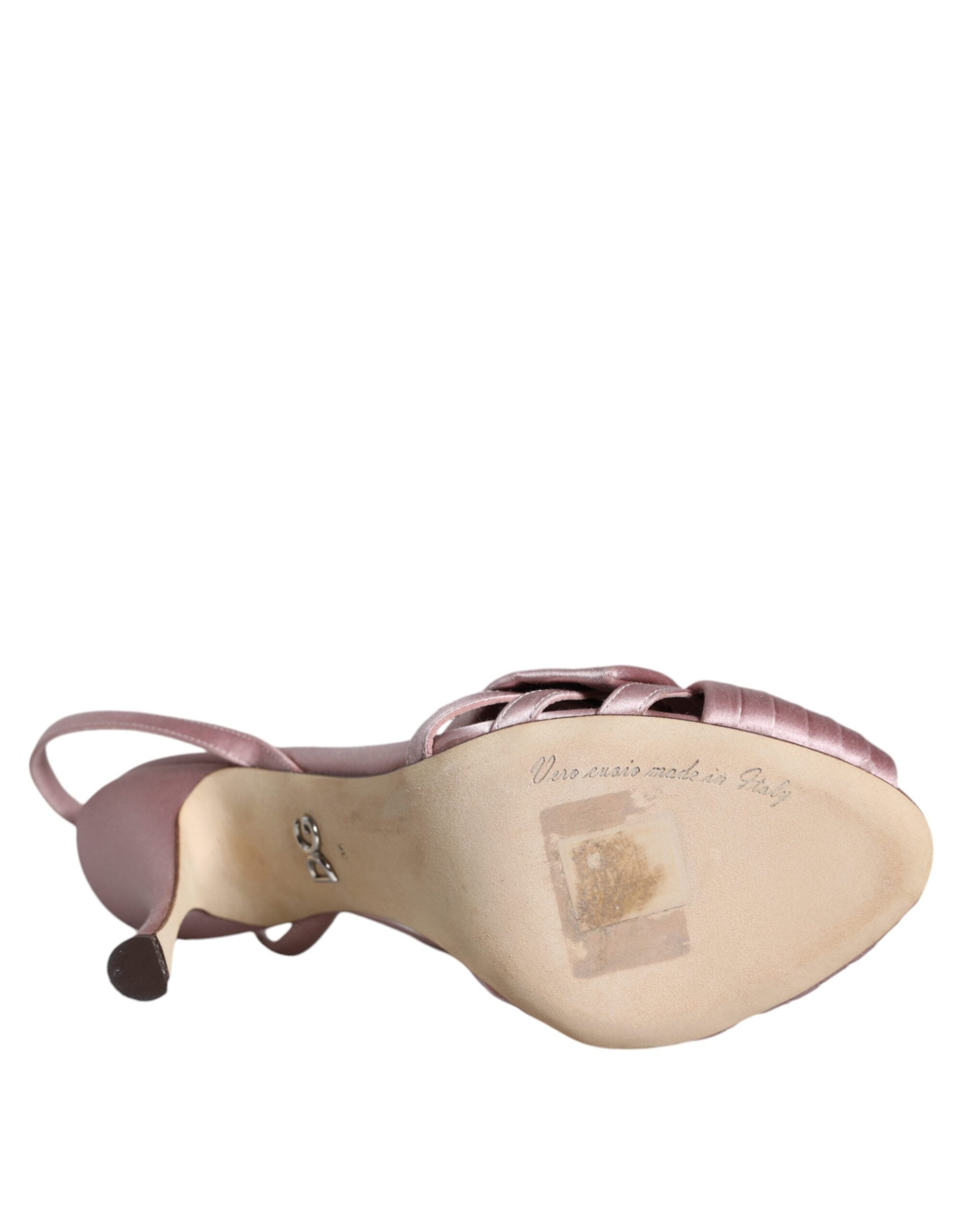 Dolce & Gabbana Pink Keira Crystal Heels Sandals Women's Shoes (Pre-Owned)