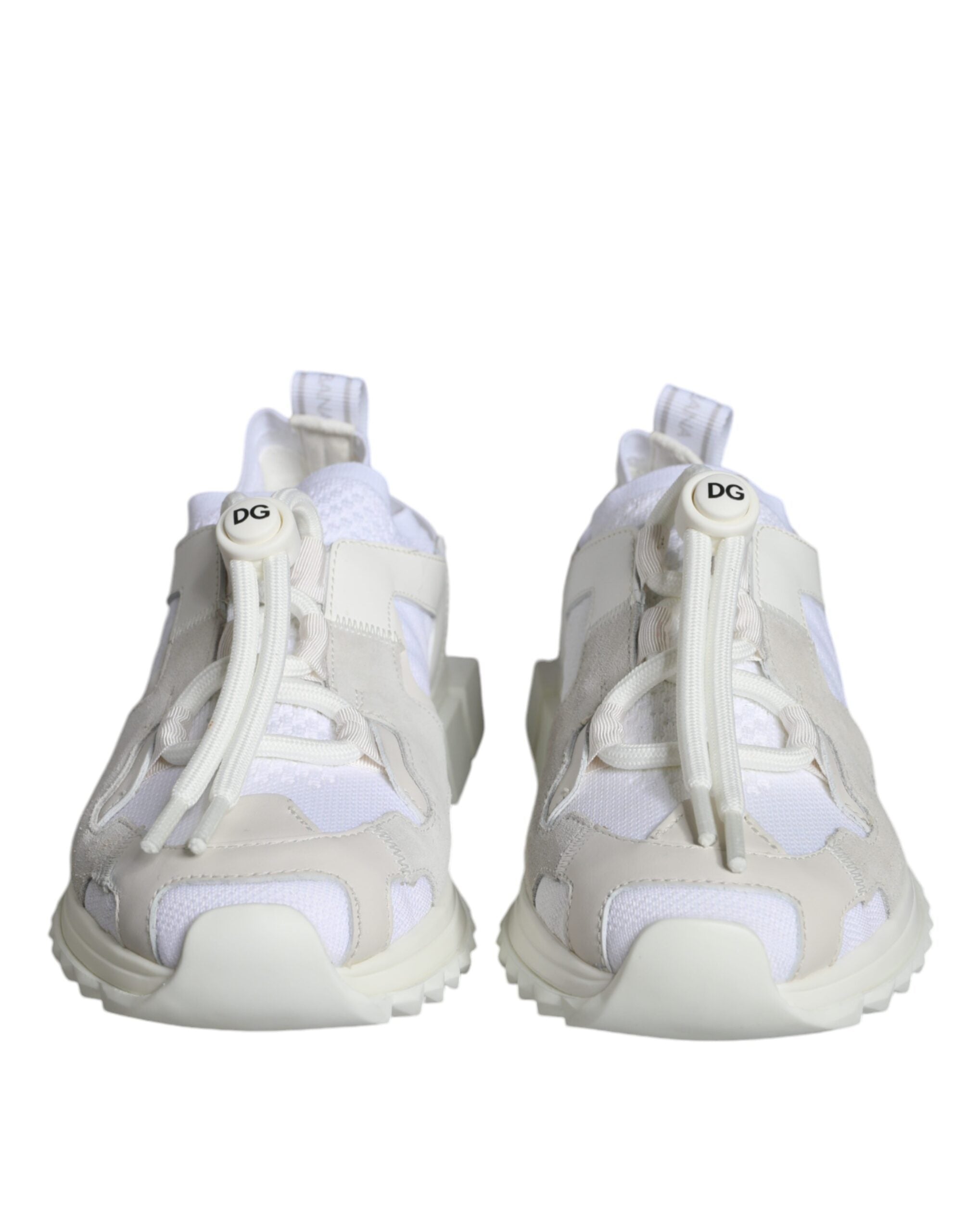 Dolce & Gabbana White Mesh Sorrento Trekking Sneakers Women's Shoes