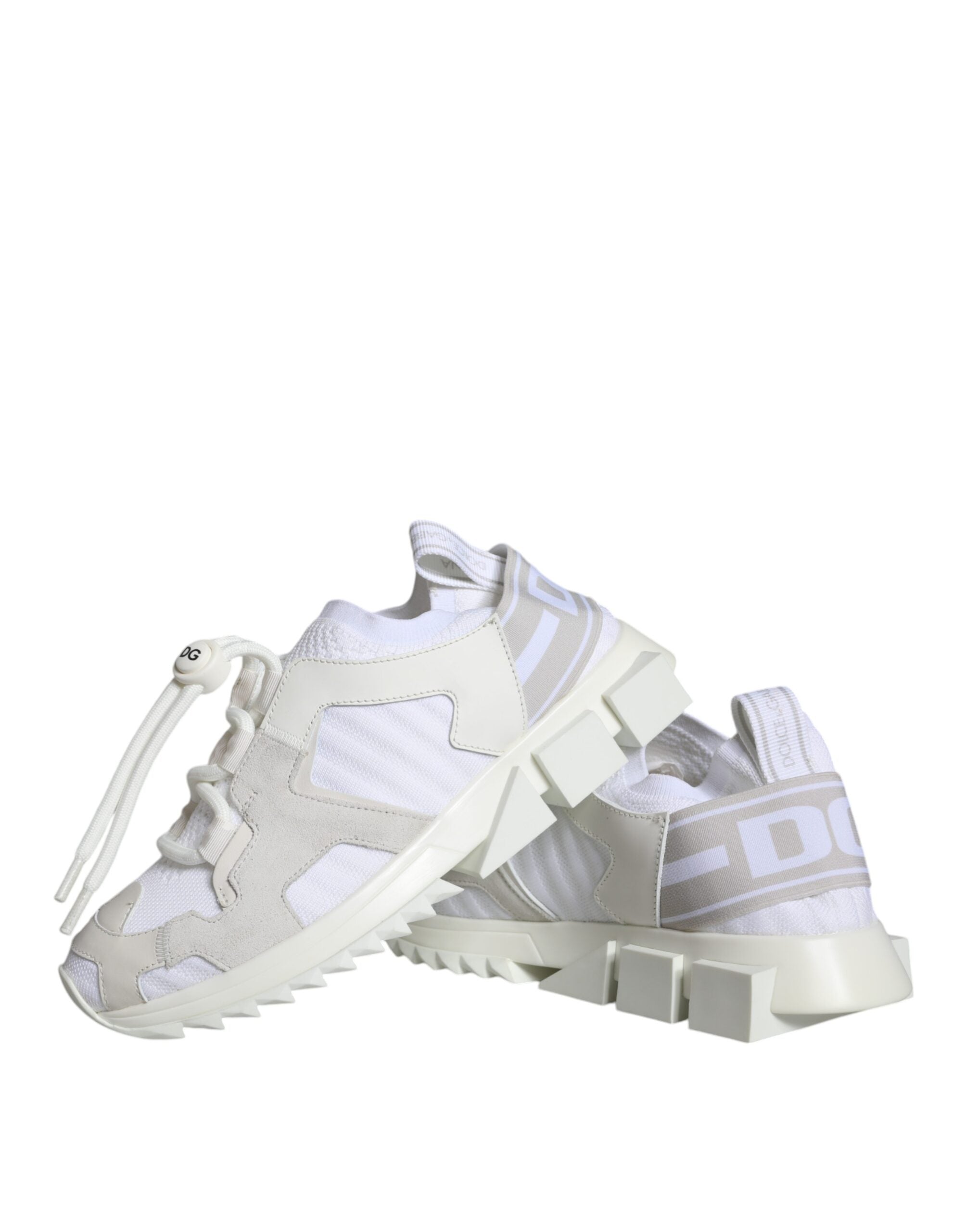 Dolce & Gabbana White Mesh Sorrento Trekking Sneakers Women's Shoes