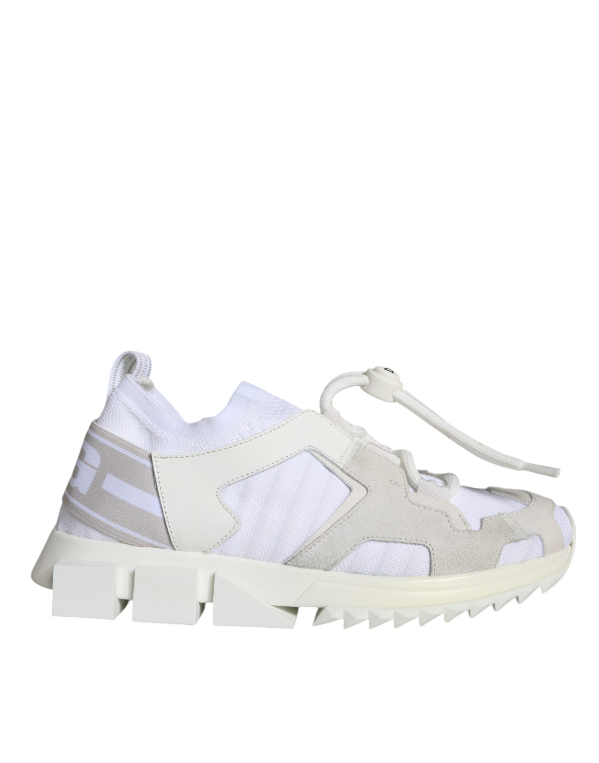 Dolce & Gabbana White Mesh Sorrento Trekking Sneakers Women's Shoes