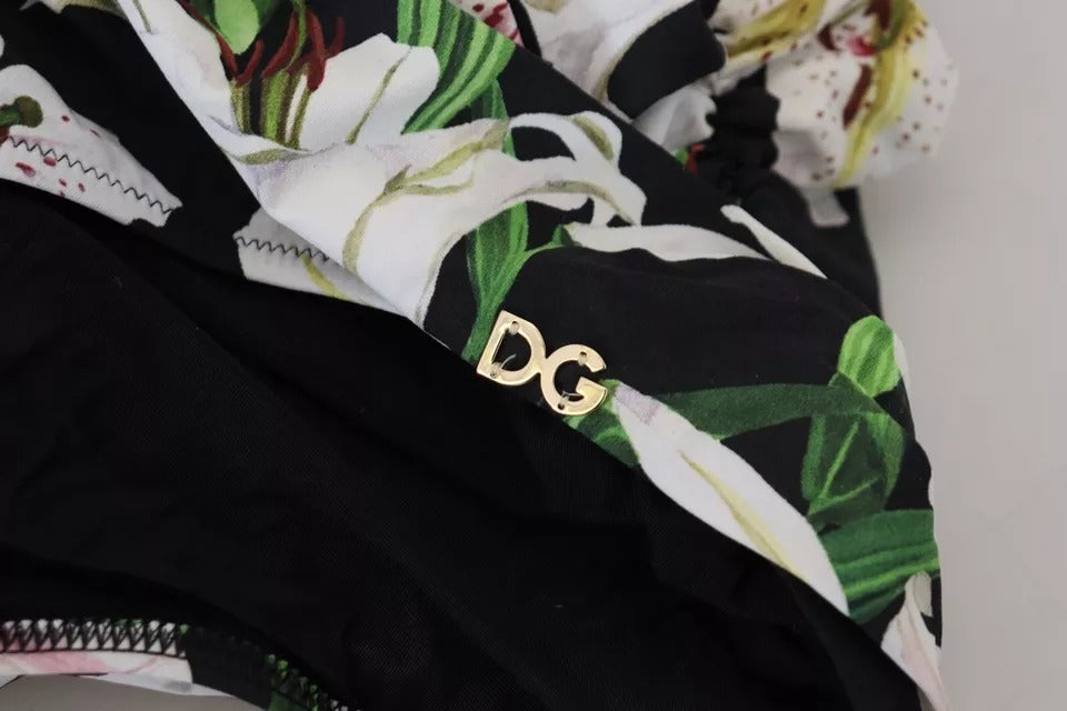 Dolce & Gabbana Multicolor Neon Print Polyester Shorts Men's Swimwear