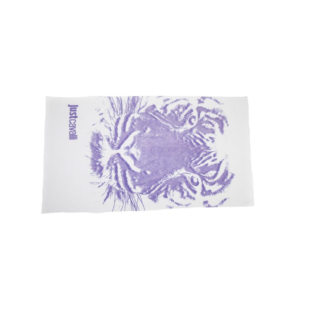 Just Cavalli White Cotton Men Men's Towel